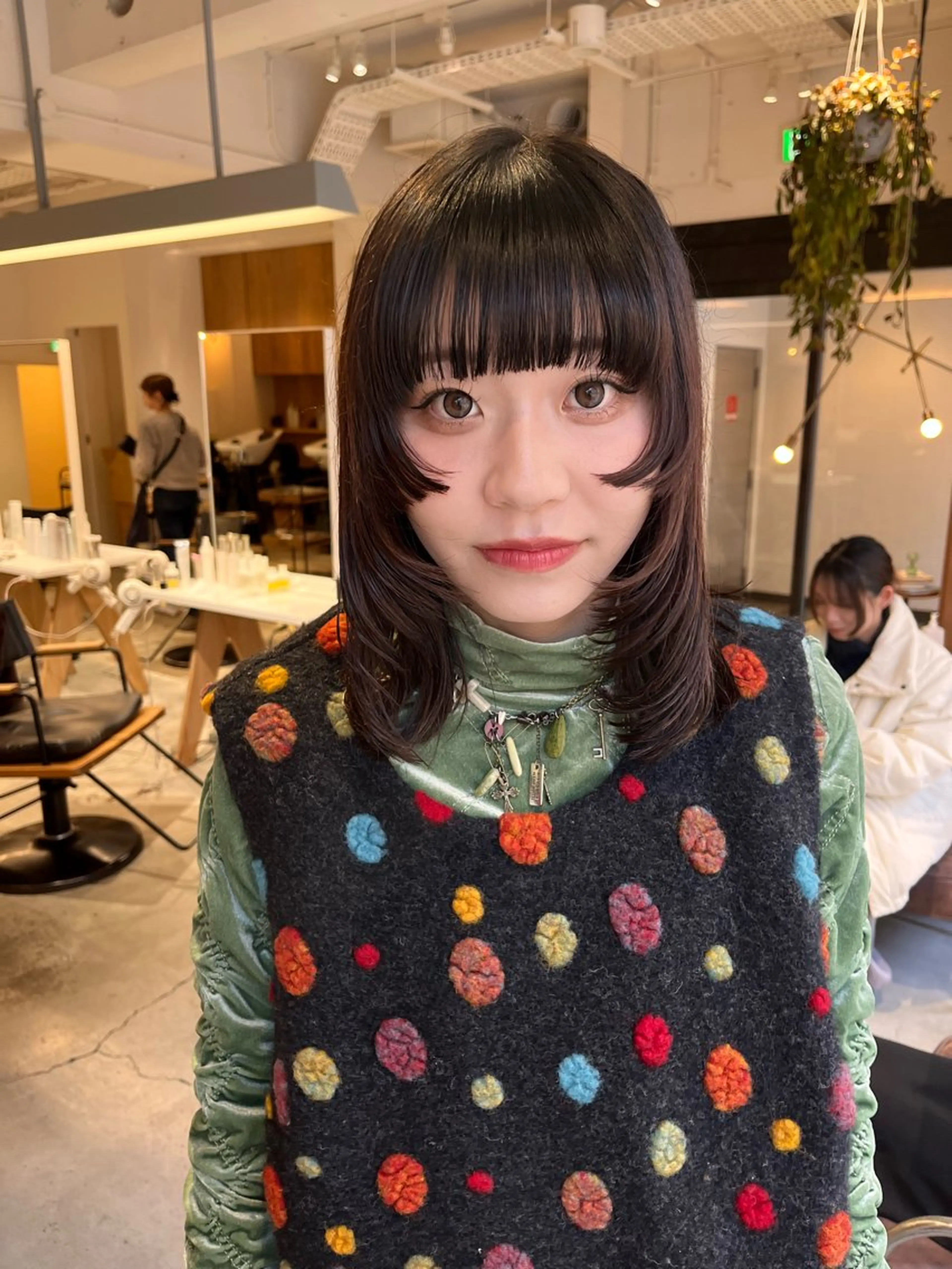 ミディアム Yamamoto Hana/京都美容室のヘアスタイル