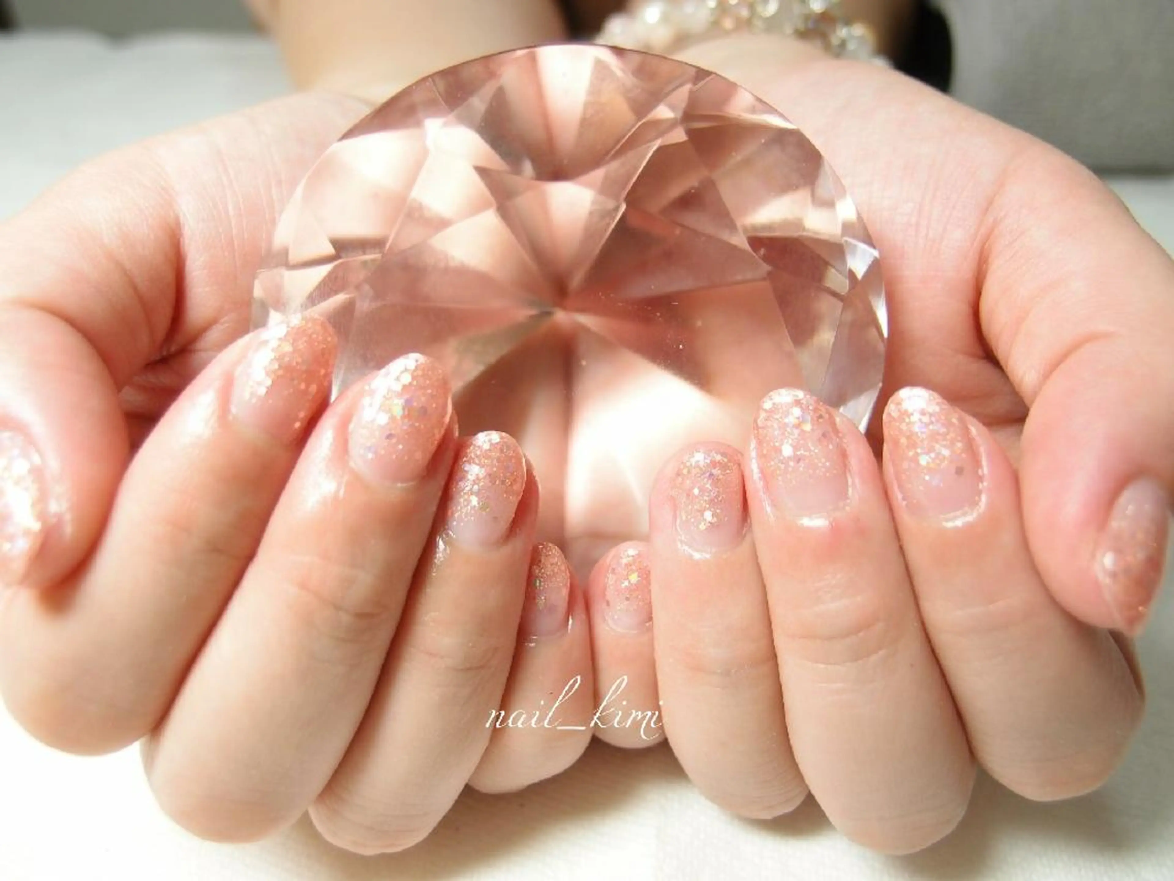 メンズ ネイル グラデーション ラメ(グリッター) ラメグラデーション ETHOSENSE. kimikaのネイルデザイン