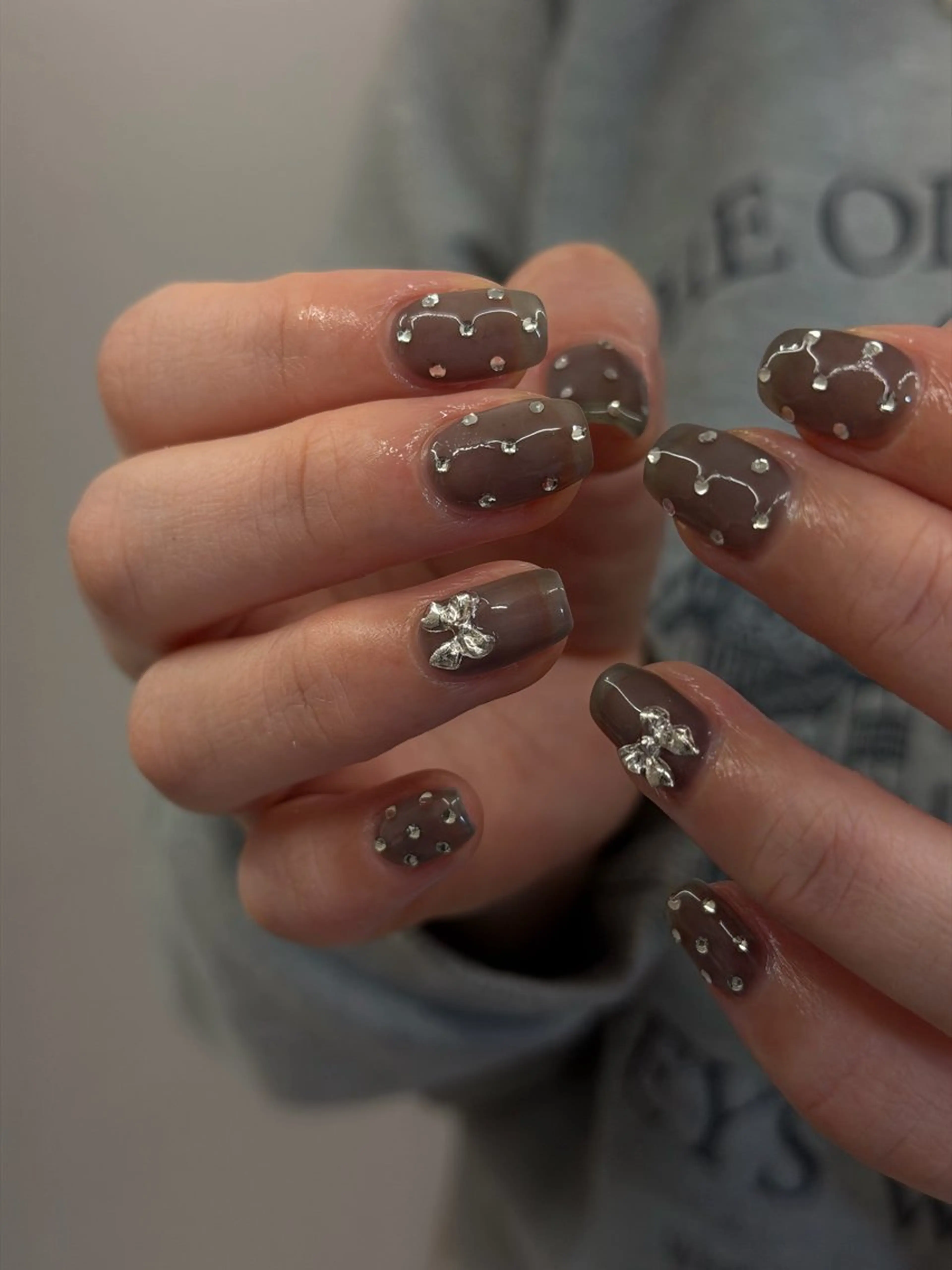 ネイル ジェルネイル マグネットネイル ニュアンスネイル ワンカラーネイル パラジェル ハンドネイル ハンドケア Bana_ Nailのネイルデザイン