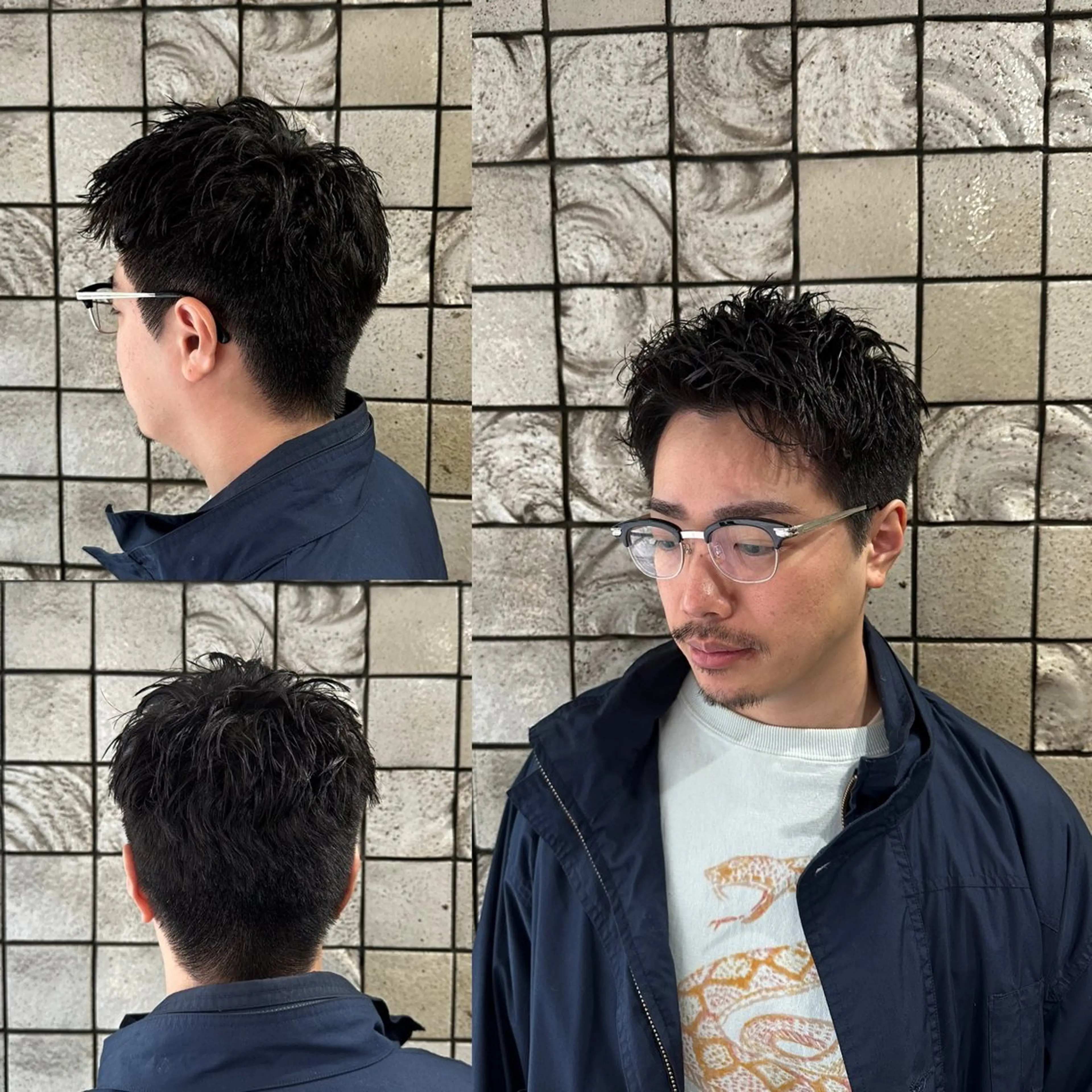 ショート パーマ ショートヘア 栗原 周太郎のヘアスタイル