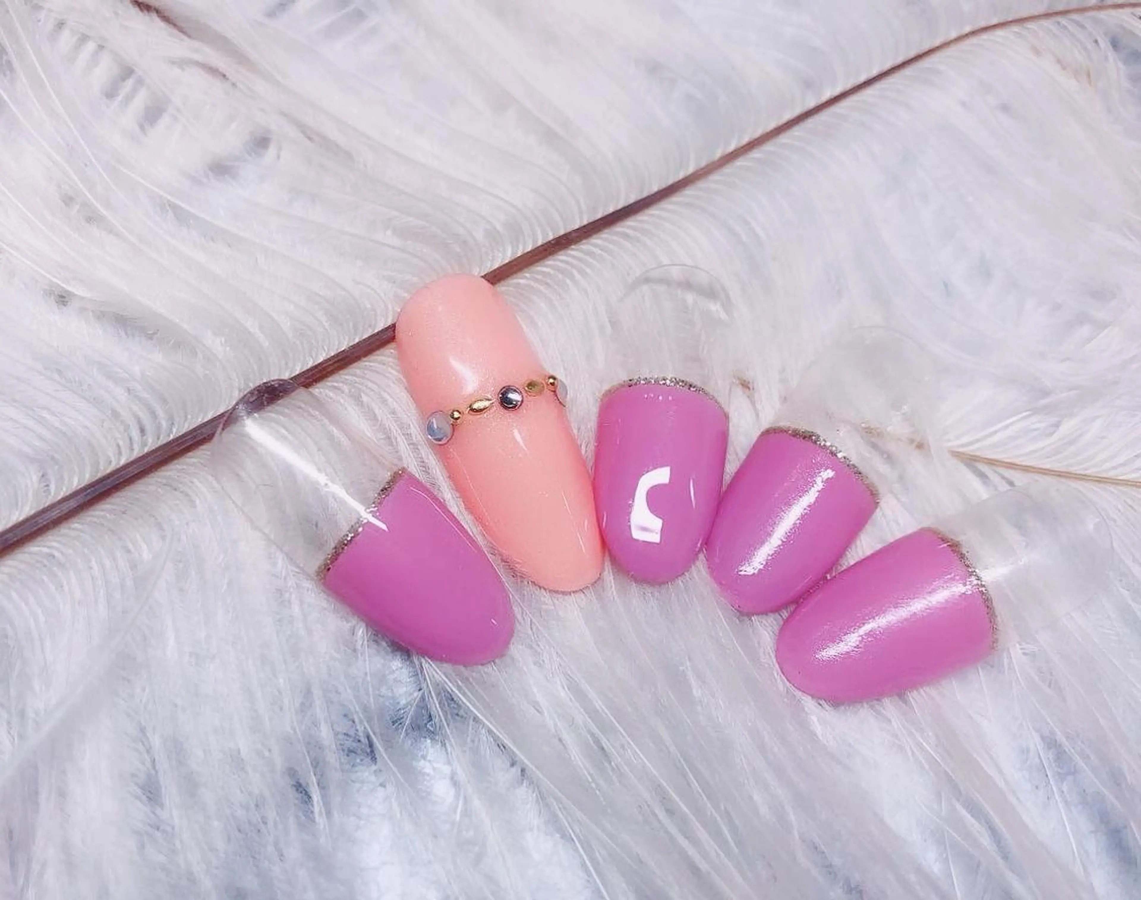 ネイル ハンドネイル マジック ミラーのネイルデザイン