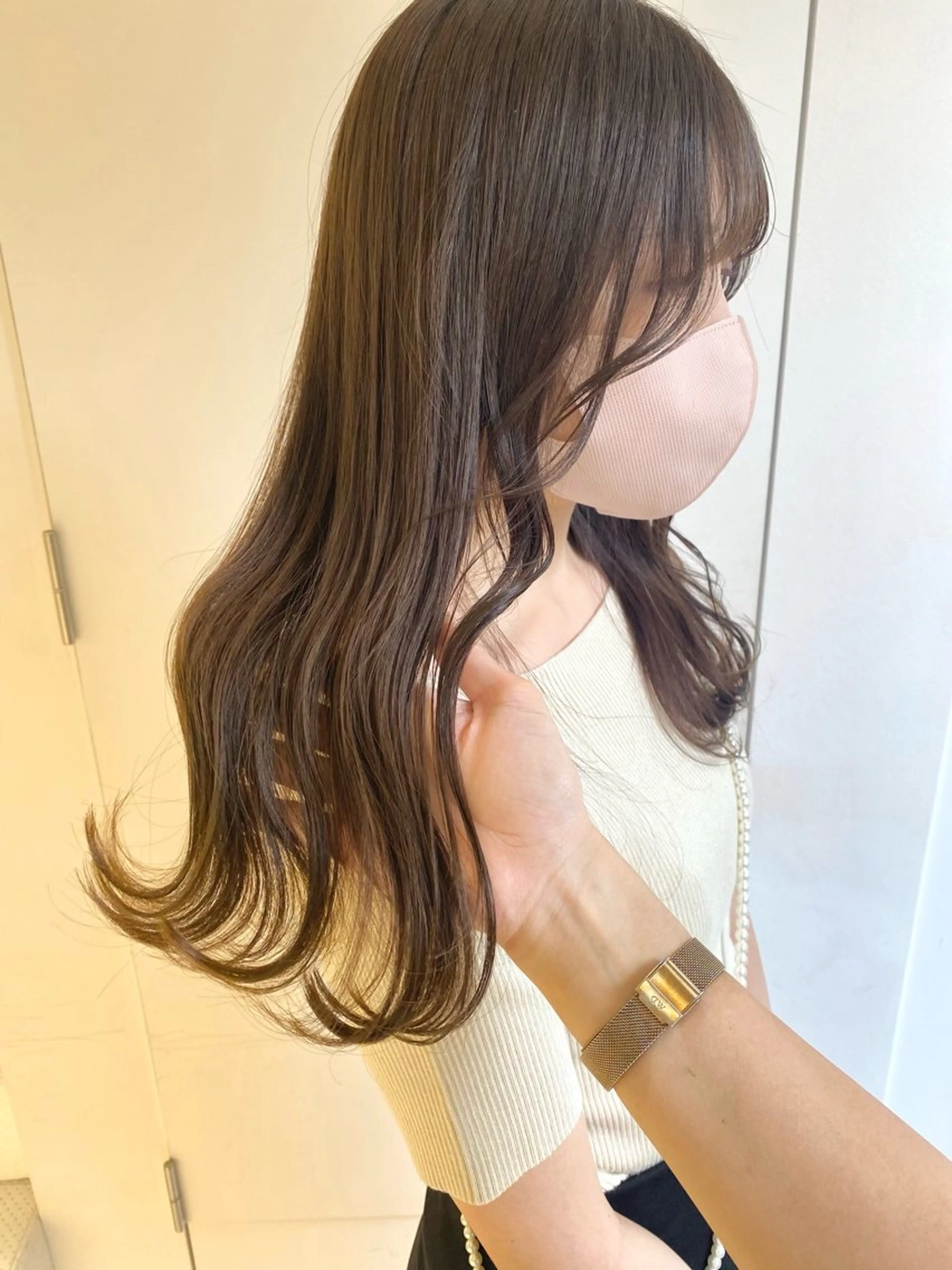 ロング カラー ParveMix 岡本えりかのヘアスタイル