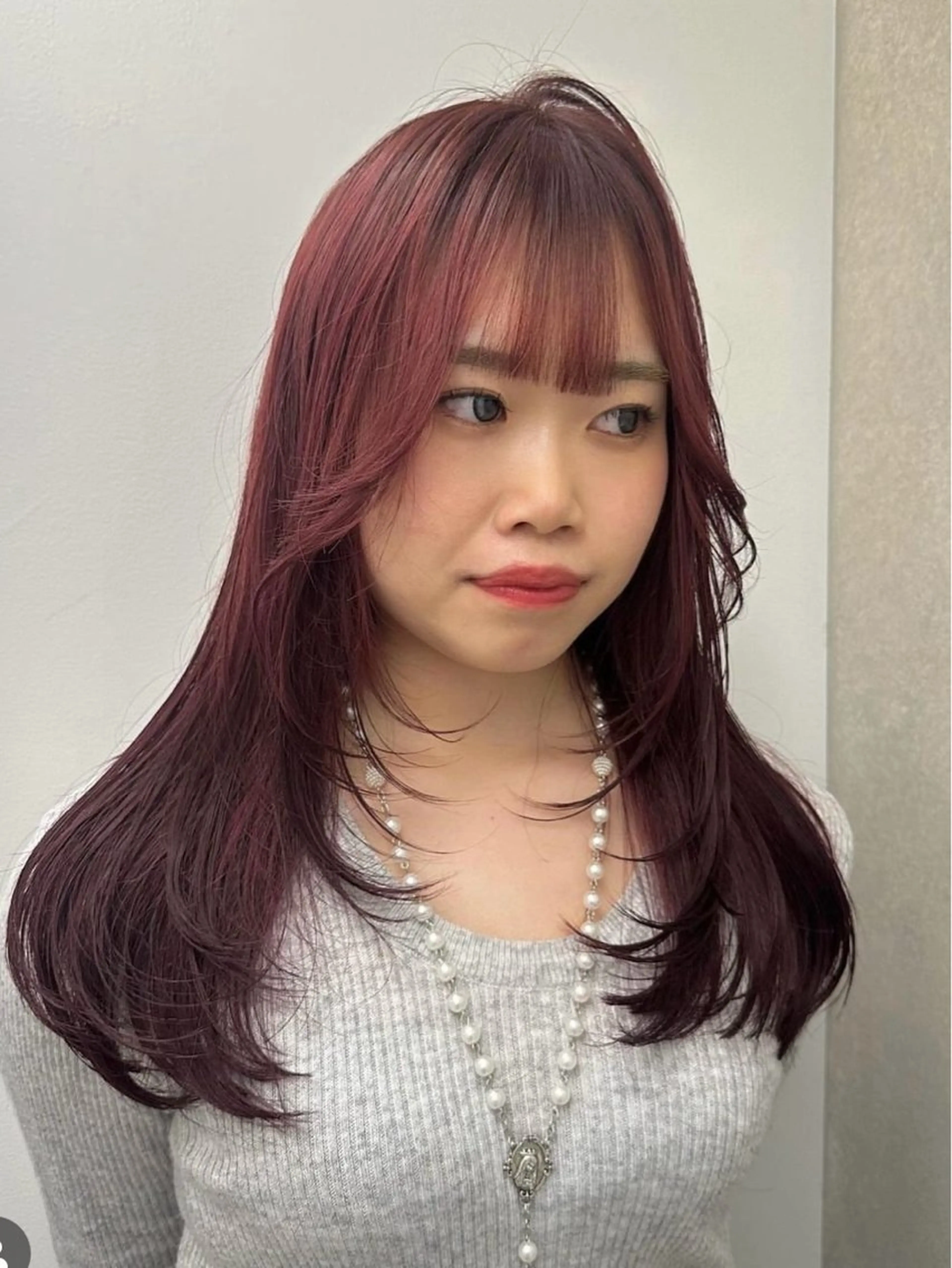 カラー ヘアカラー ハイトーン/レイヤー nail 百咲💌のヘアスタイル