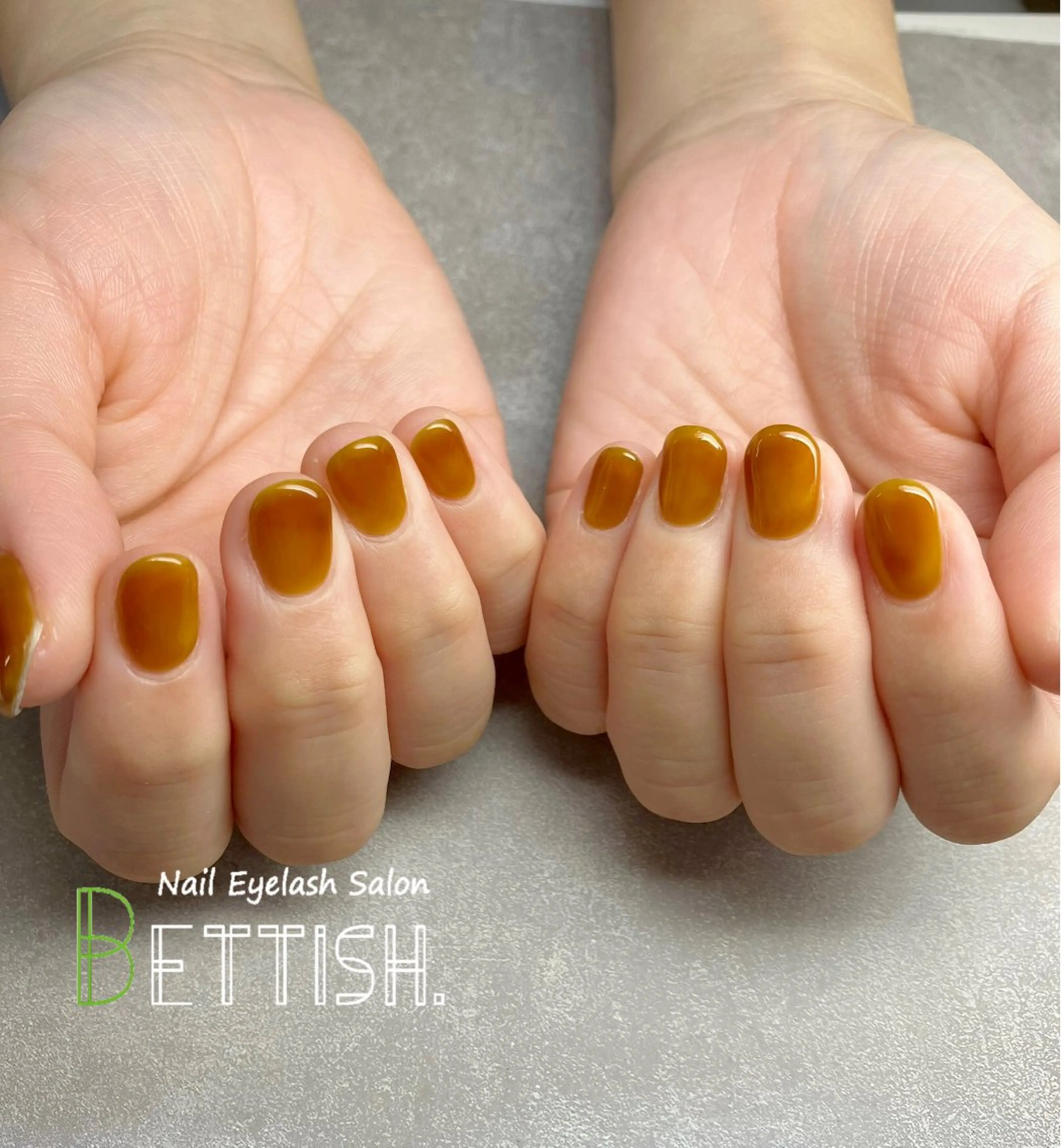 ネイル ブラウン ワンカラーネイル BETTISH. KUMIKO☺︎︎のネイルデザイン