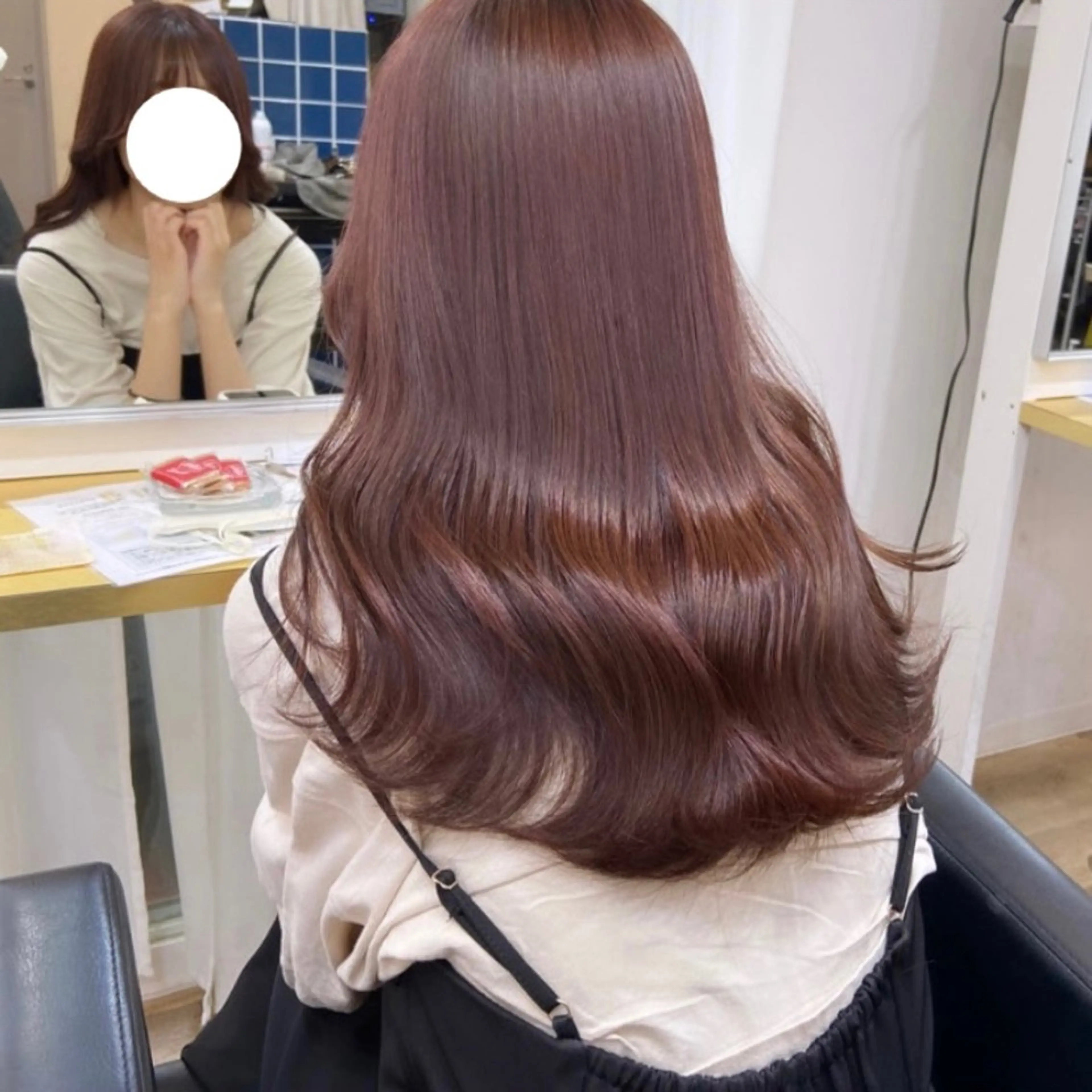 セミロング カラー ベージュカラー ブリーチ ケアブリーチ 透明感カラー ダブルカラー mai 🎀 / ガーリーヘア ♡のヘアスタイル