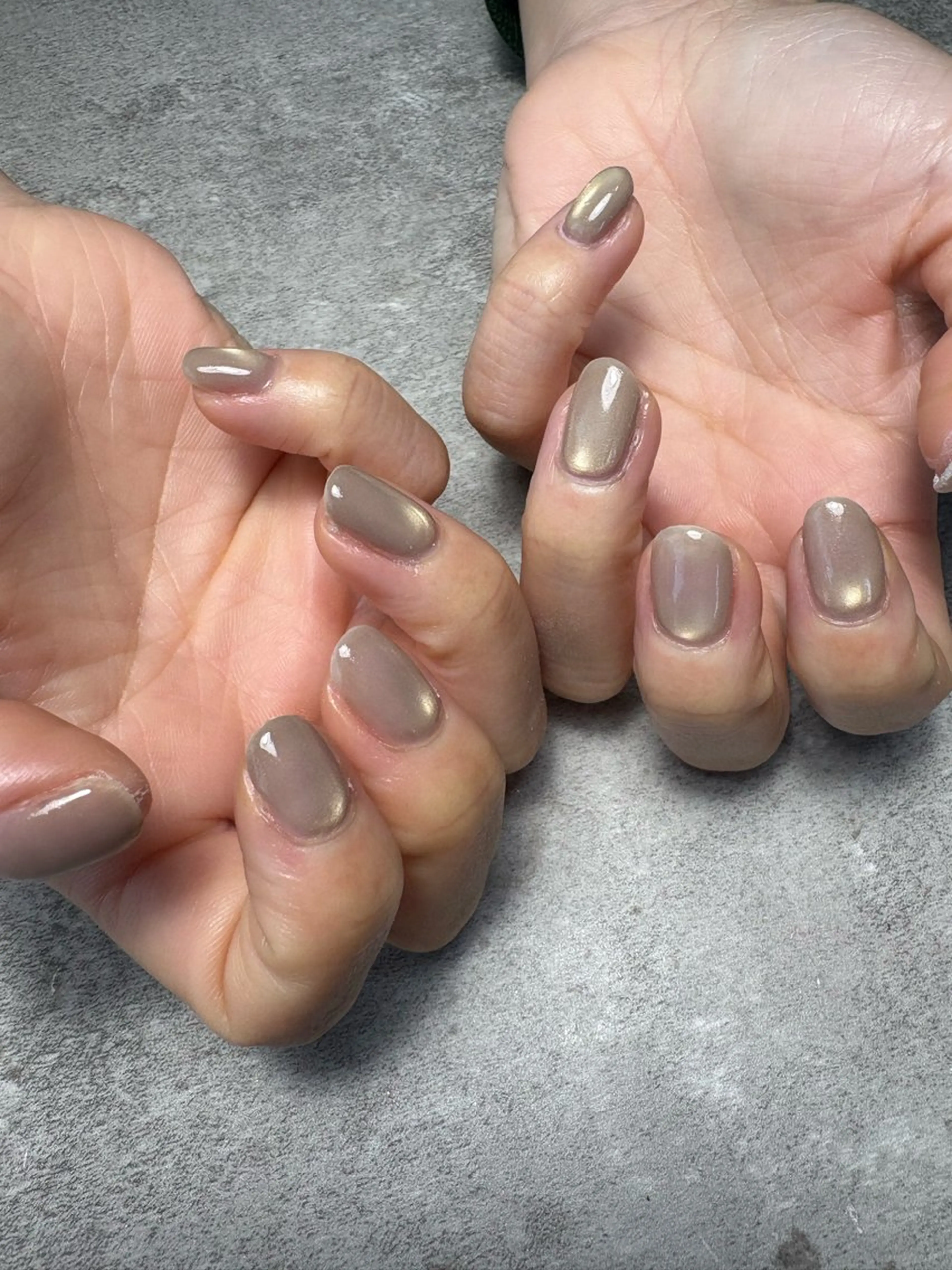 ネイル マグネットネイル マグネットワンカラー ワンカラーネイル nailsalon bambiのネイルデザイン