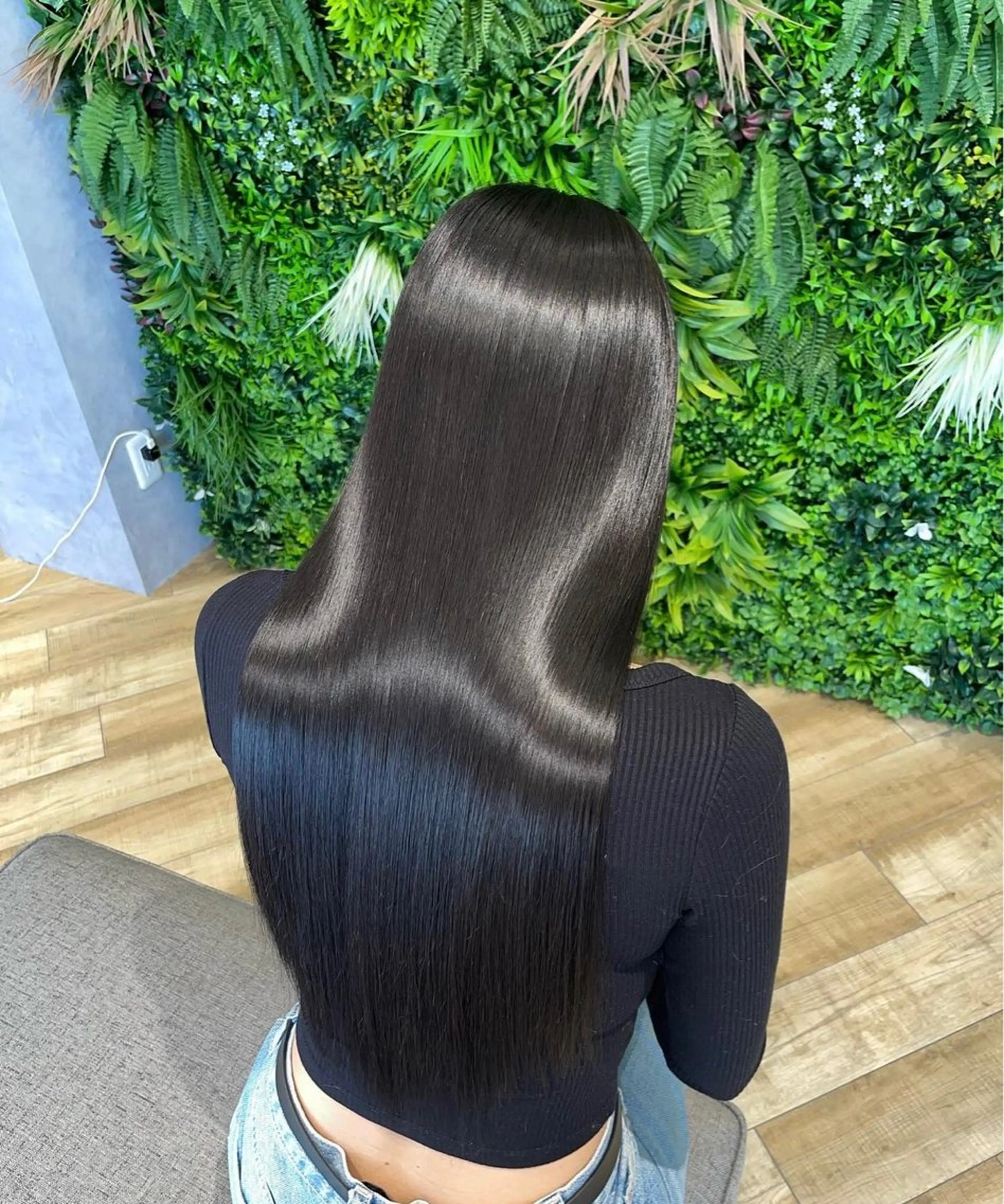 ロング 髪質改善 透明感カラー✨🩵 韓国ヘアkanatoのヘアスタイル