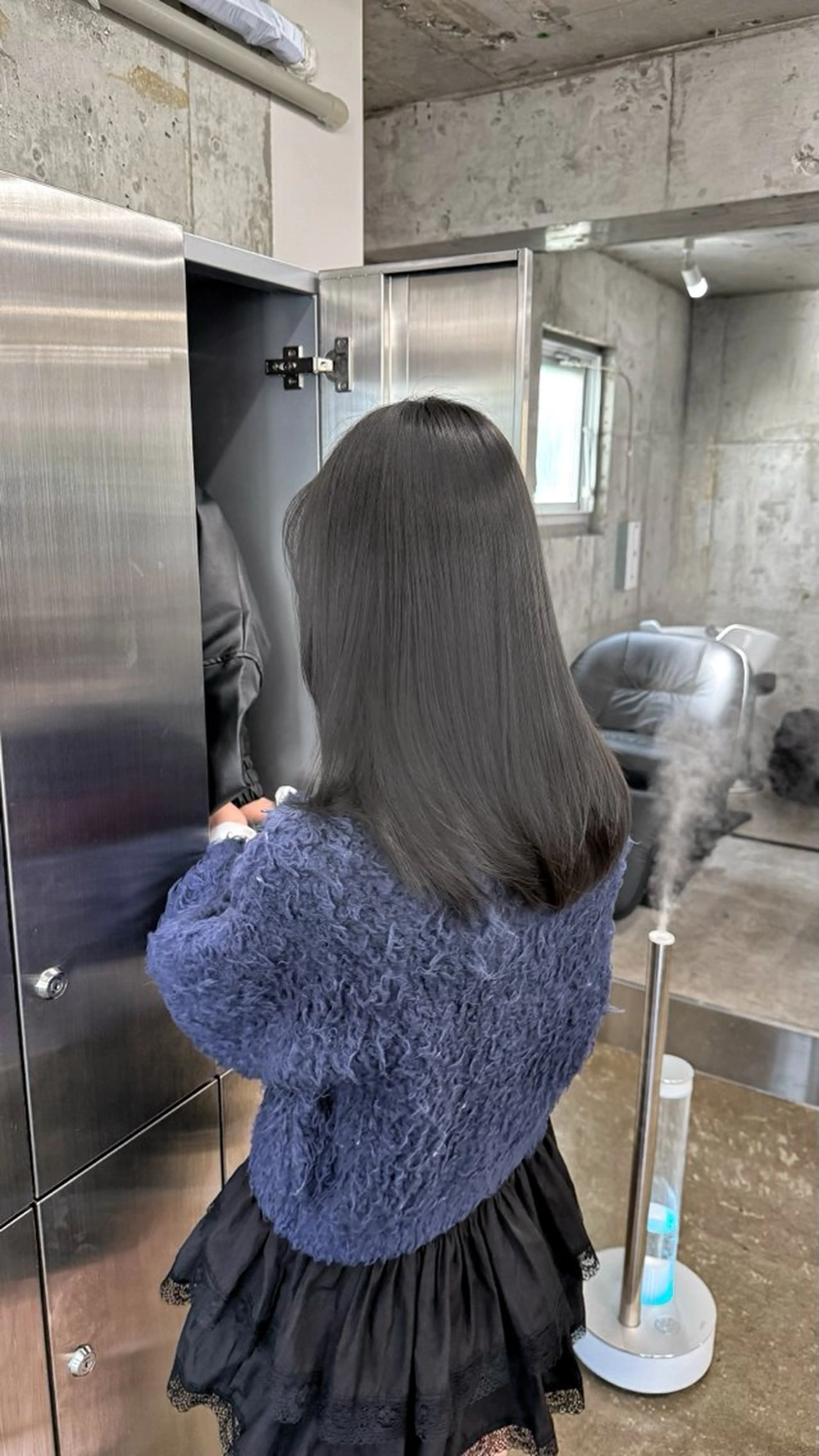 ミディアム カラー ブリーチ グレージュ ブリーチなしカラー カット ヘアカラー トリートメント 高橋大樹/グレージュ 透明感/髪質改善のヘアスタイル