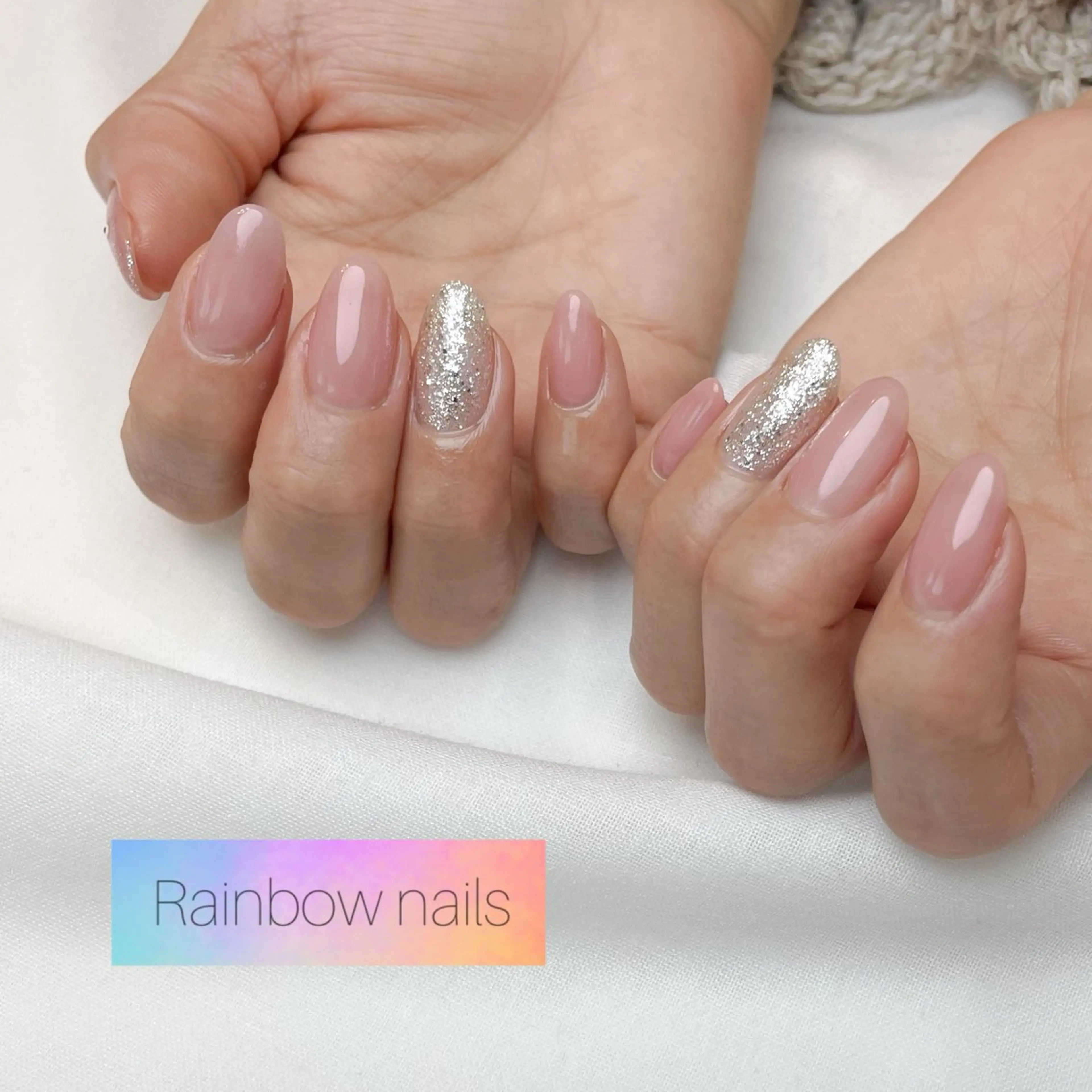 ネイル Rainbow nailsくろちゃんのネイルデザイン