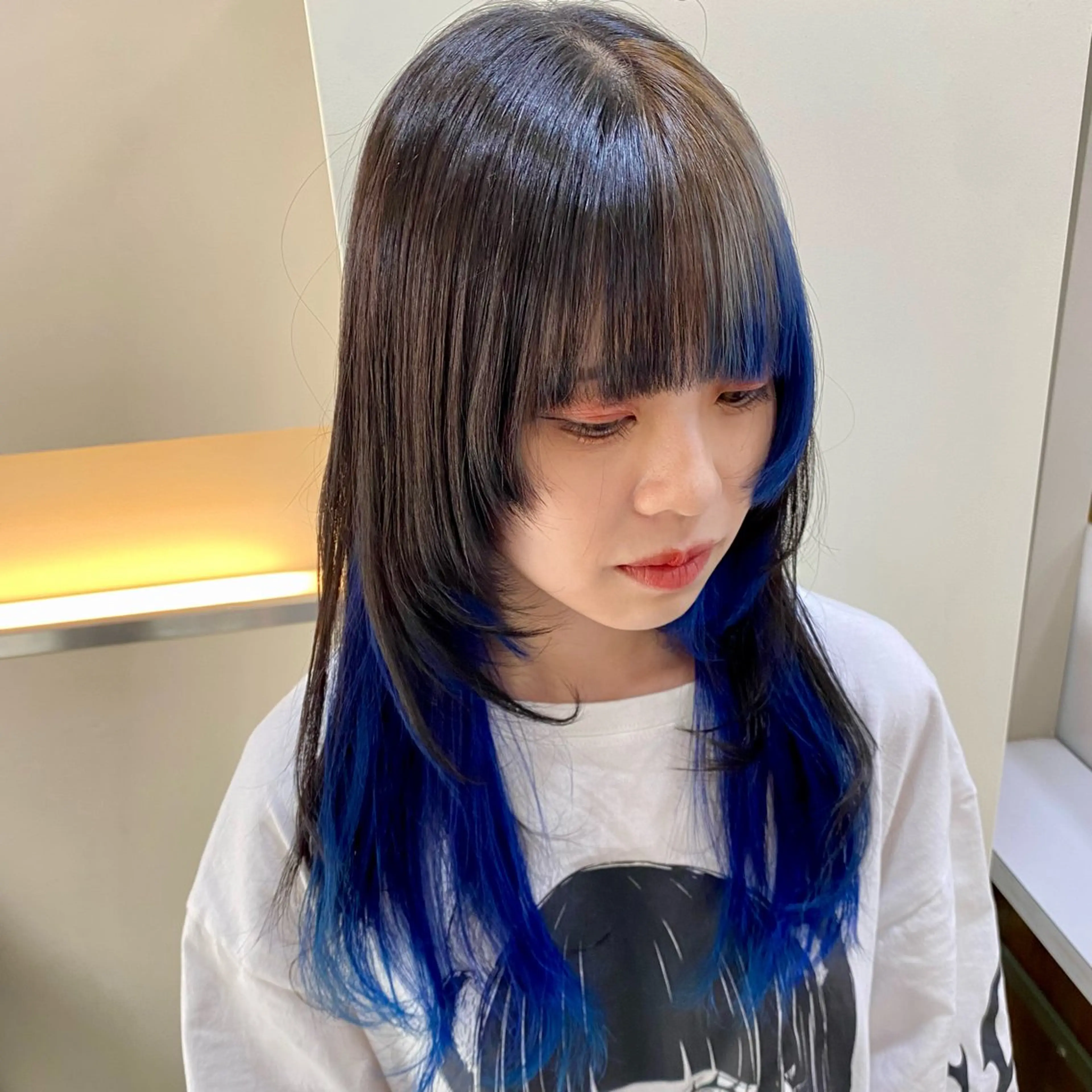 ロング カラー 惣木 菜穂のヘアスタイル