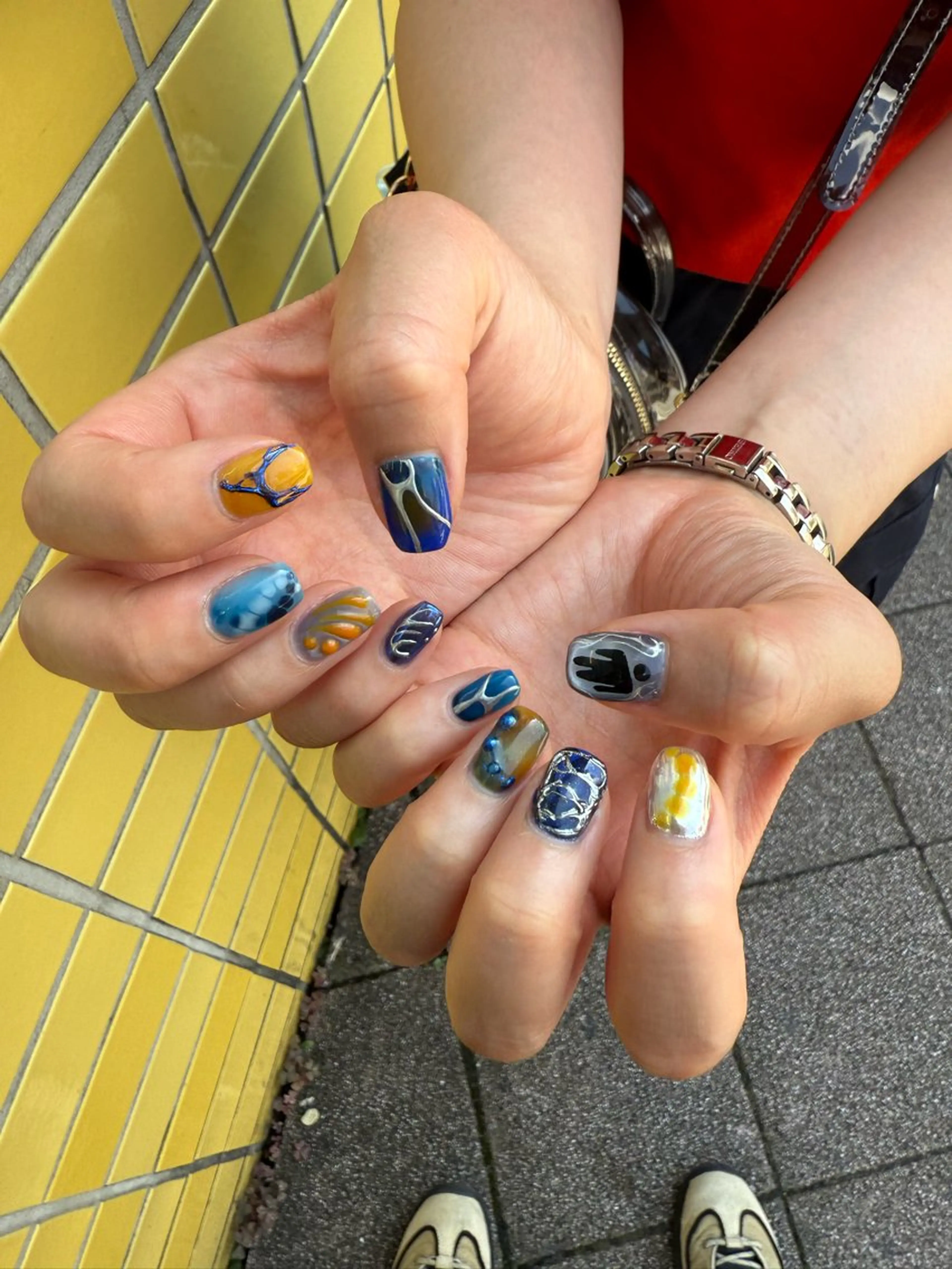 ネイル ハンドネイル oichan 𖦹°‧のネイルデザイン