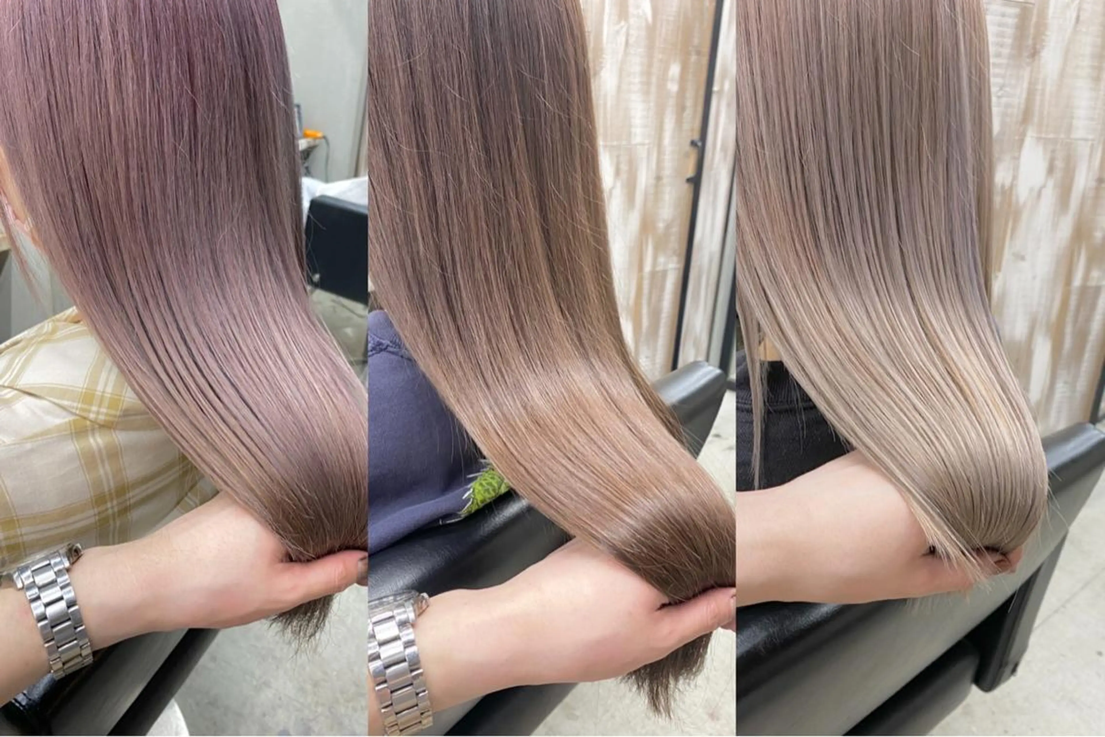 ロング カラー カット ヘアカラー トリートメント 🌿ガクト 🌿艶髪透明感のヘアスタイル