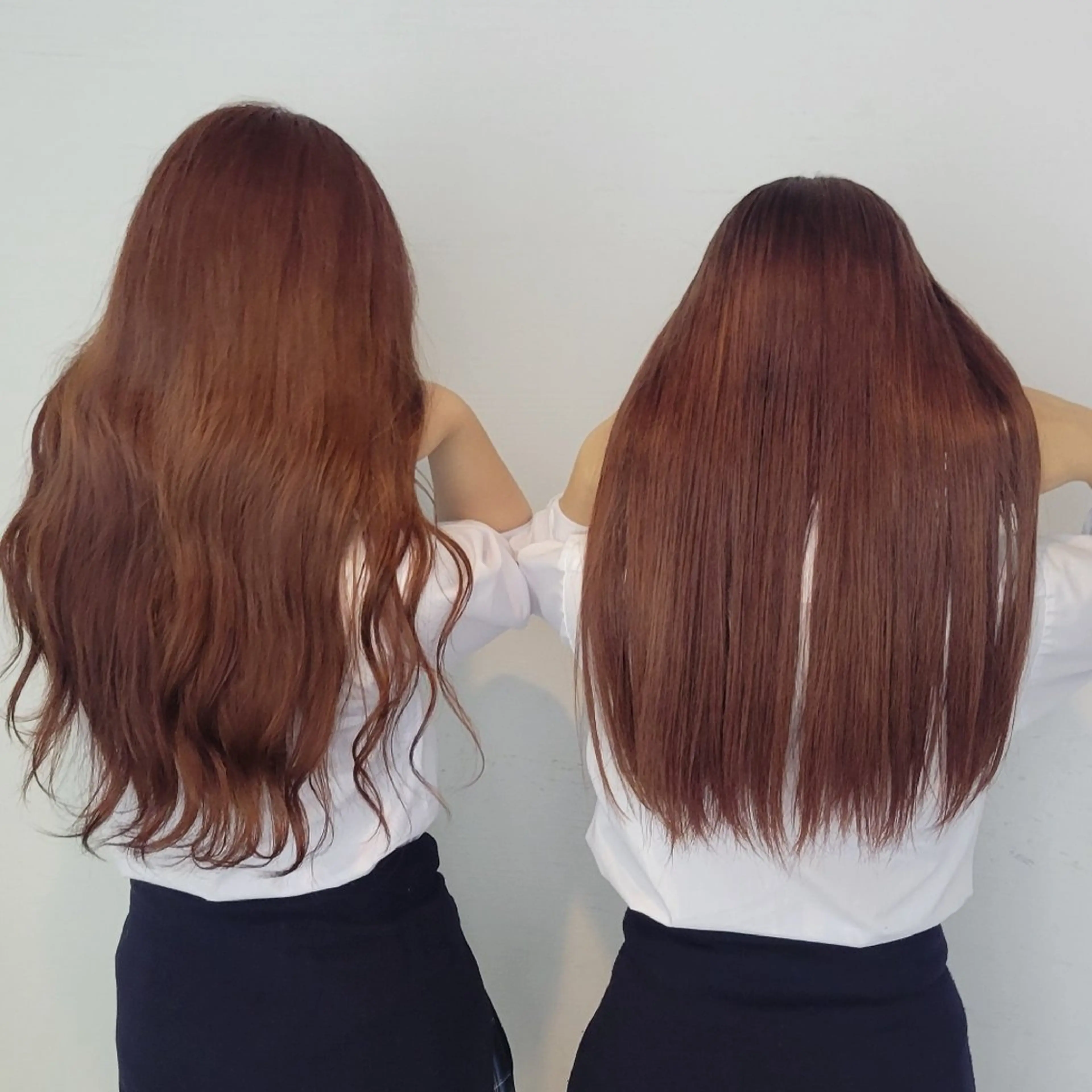 ロング カラー ヘアアレンジ ブラウンカラー 透明感カラー オレンジ ピンクカラー ロング 銀座/ショート/ メンズ/HINOKIのヘアスタイル