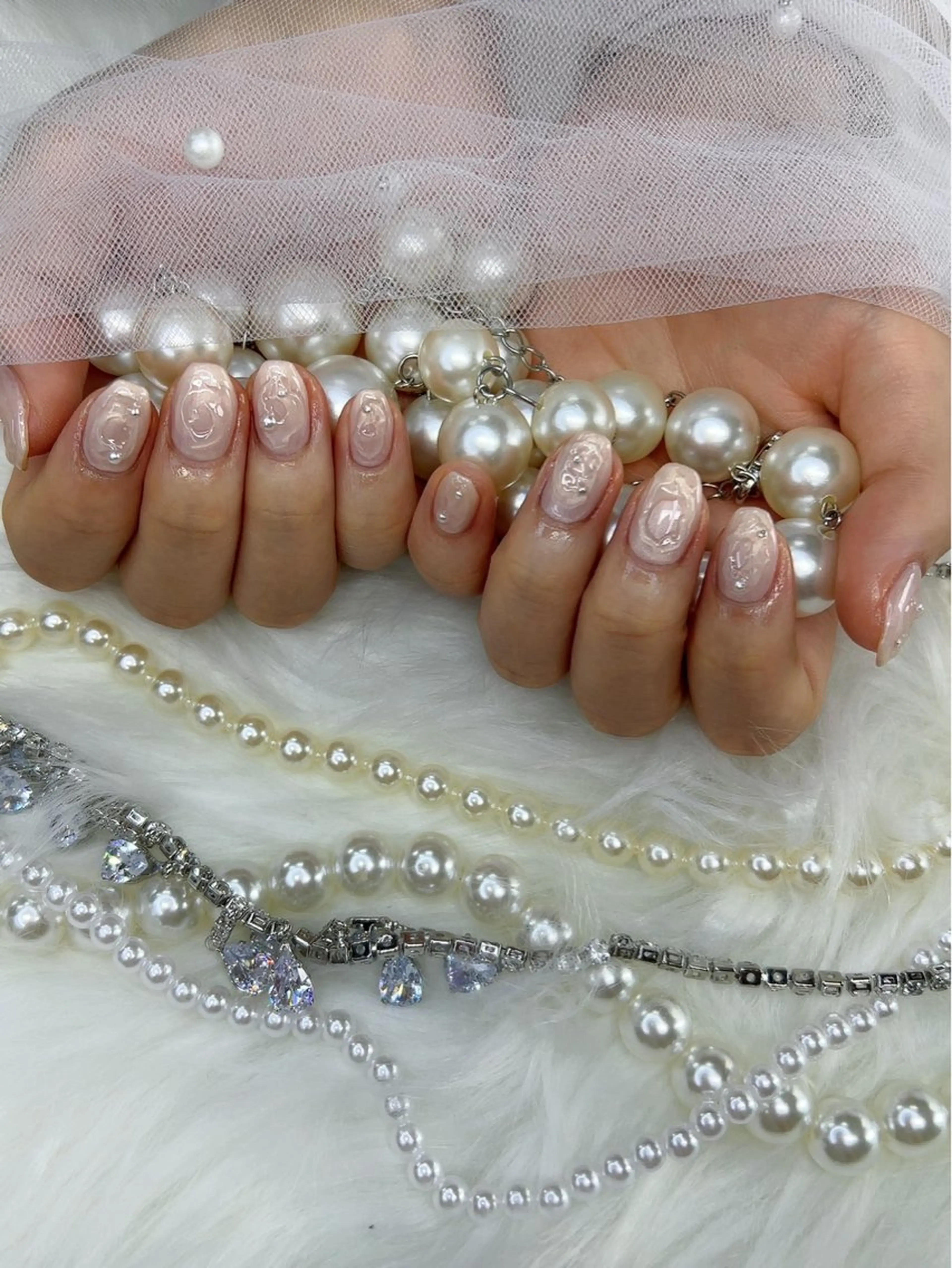 ネイル 持ち込み ニュアンスネイル my nail plus野江内代のネイルデザイン