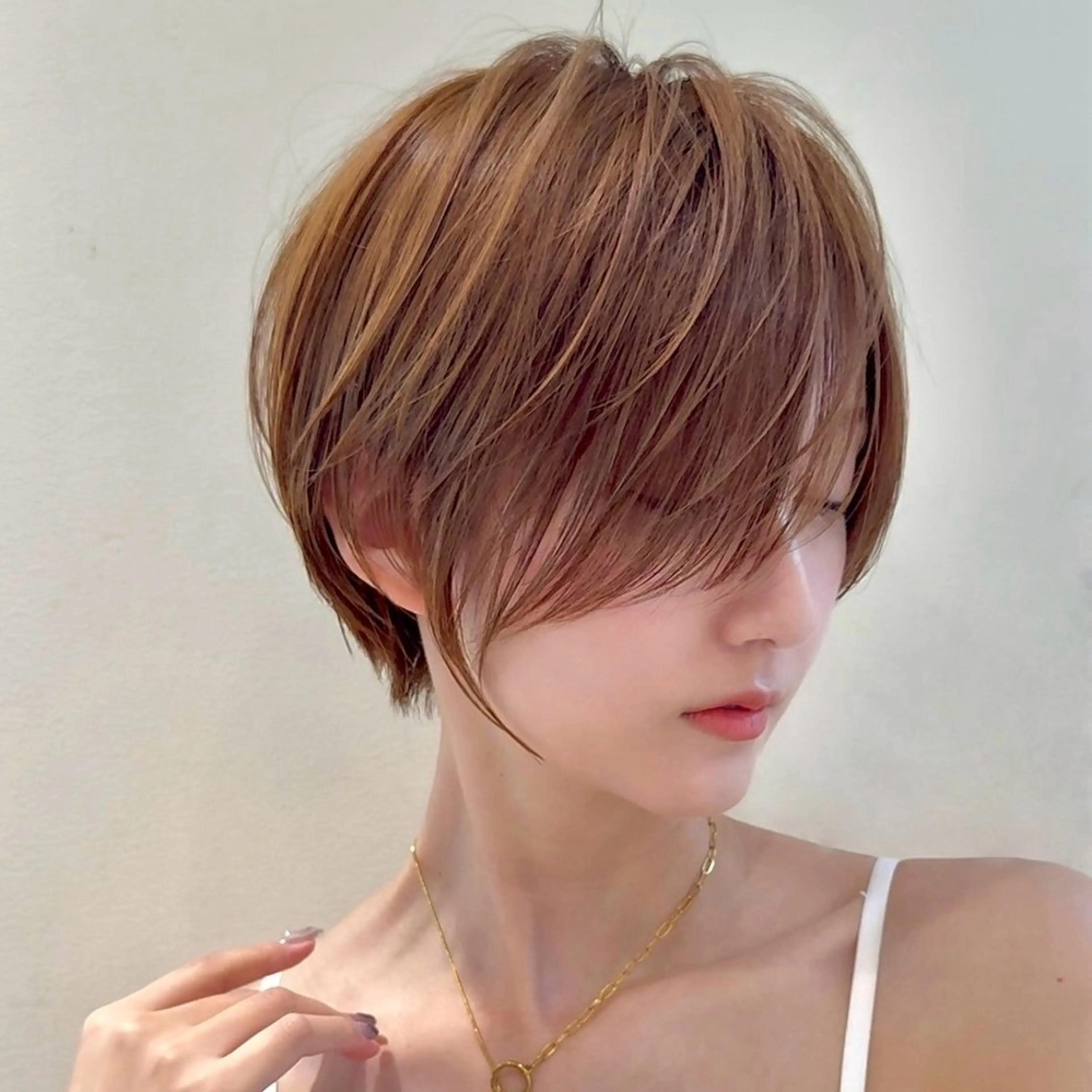 ショート 結べるレイヤーカット /カラー/あさかのヘアスタイル