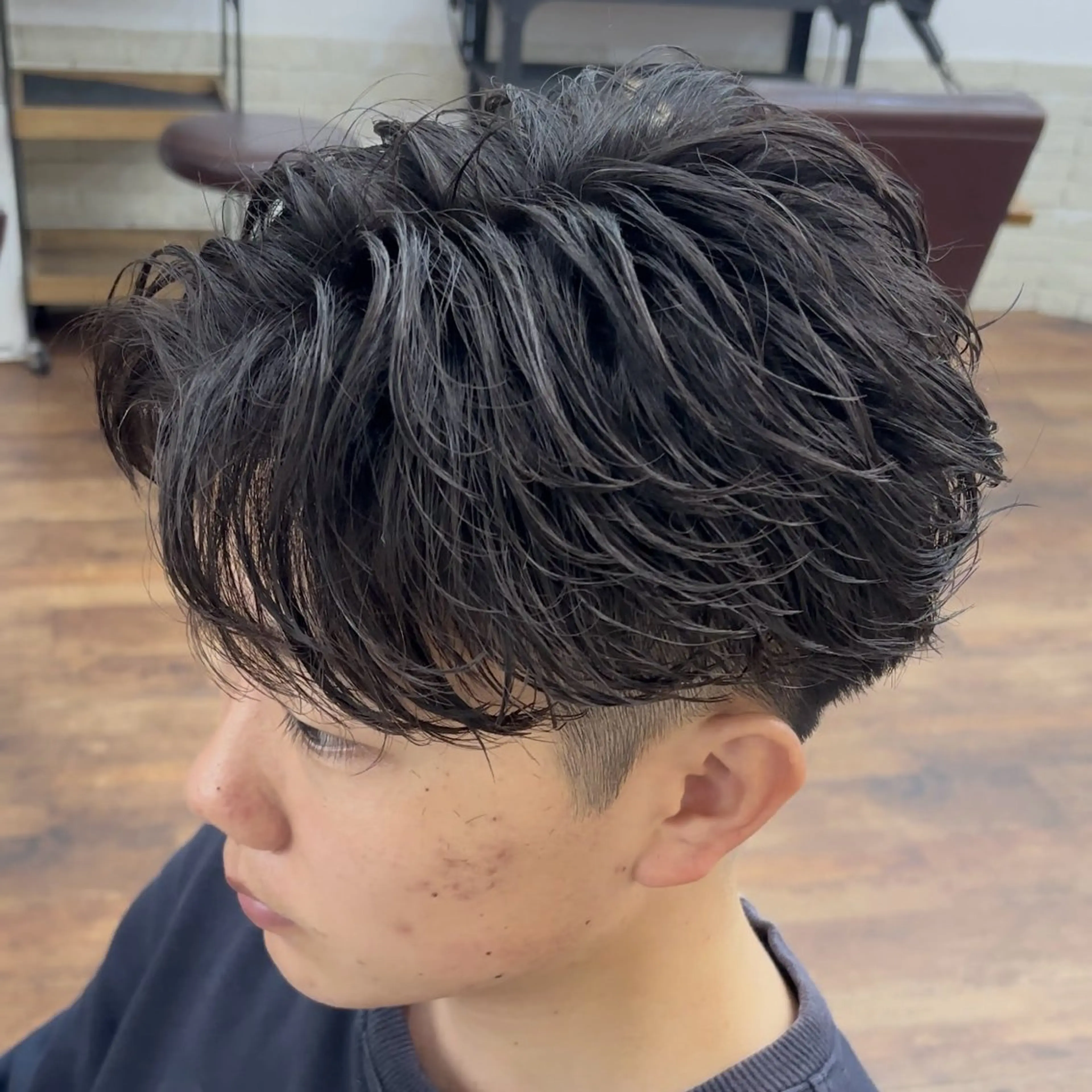 パーマ メンズ フェザーパーマ メンズパーマ Rikito /メンズパーマのヘアスタイル