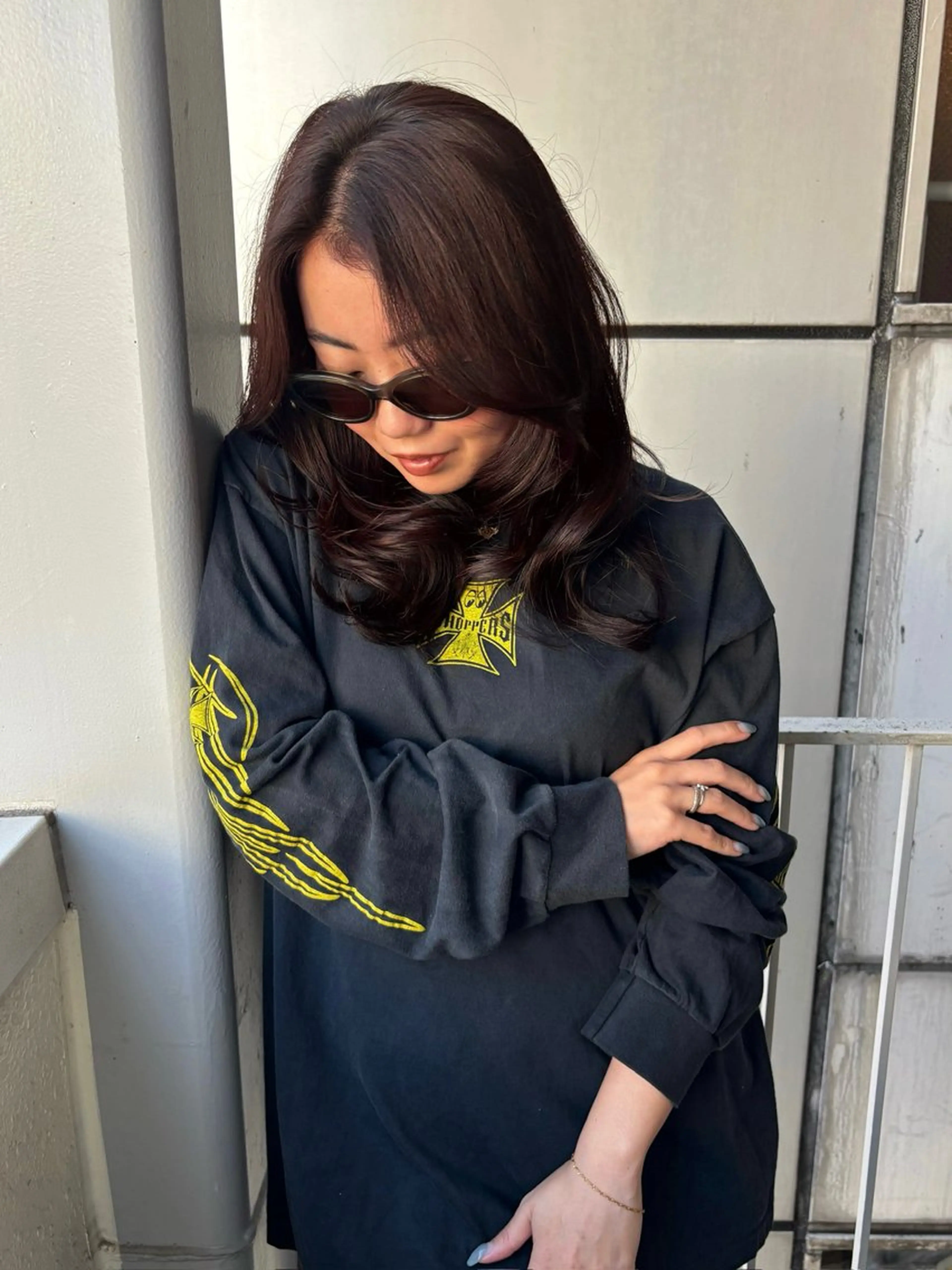 ロング カラー ブラウンカラー ココアブラウン ダブルカラー 渋谷 ♡ haruのヘアスタイル