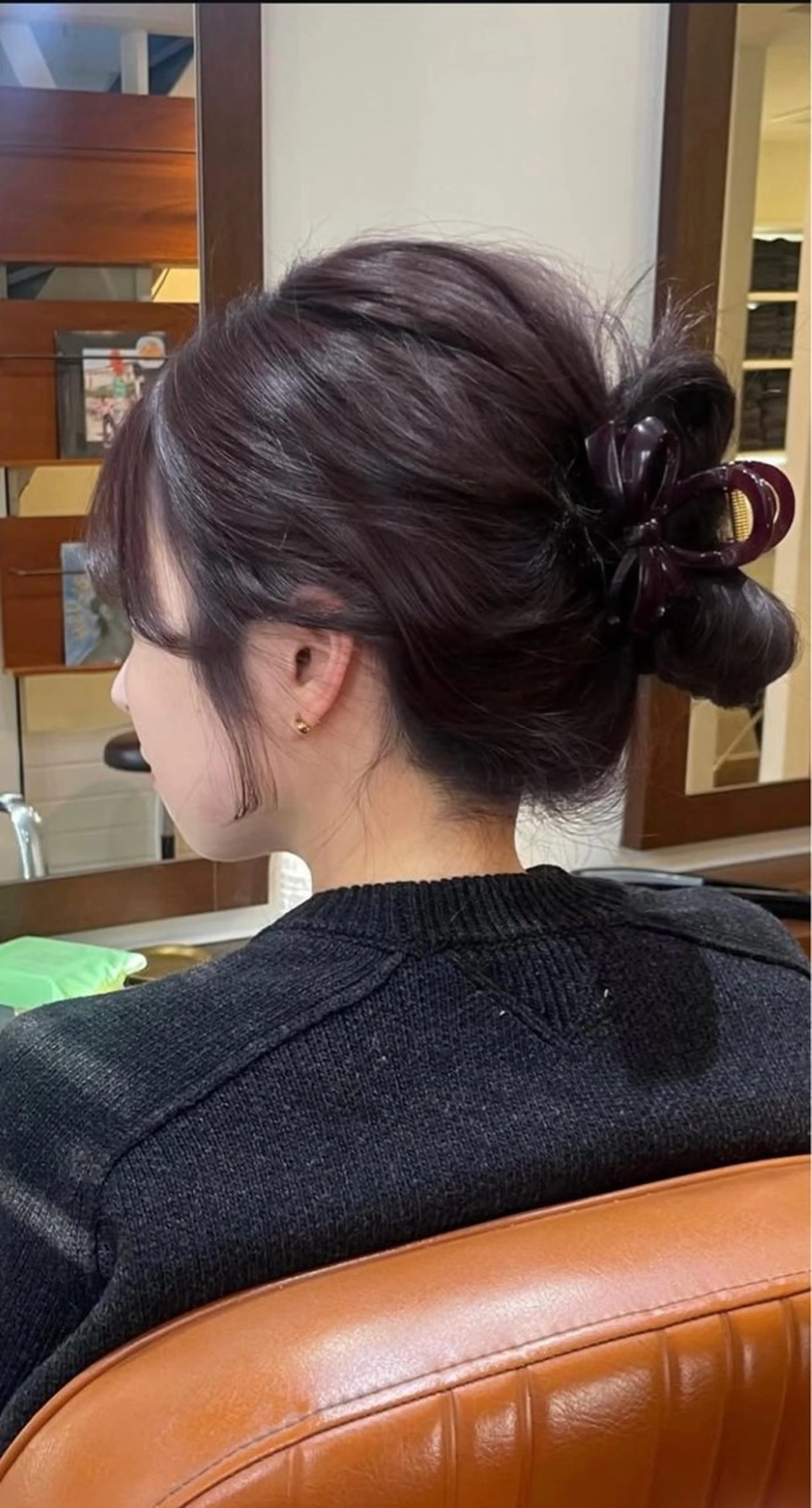 セミロング カラー カット ヘアカラー トリートメント じゅわっと暖色カラー 🍊Moemiのヘアスタイル