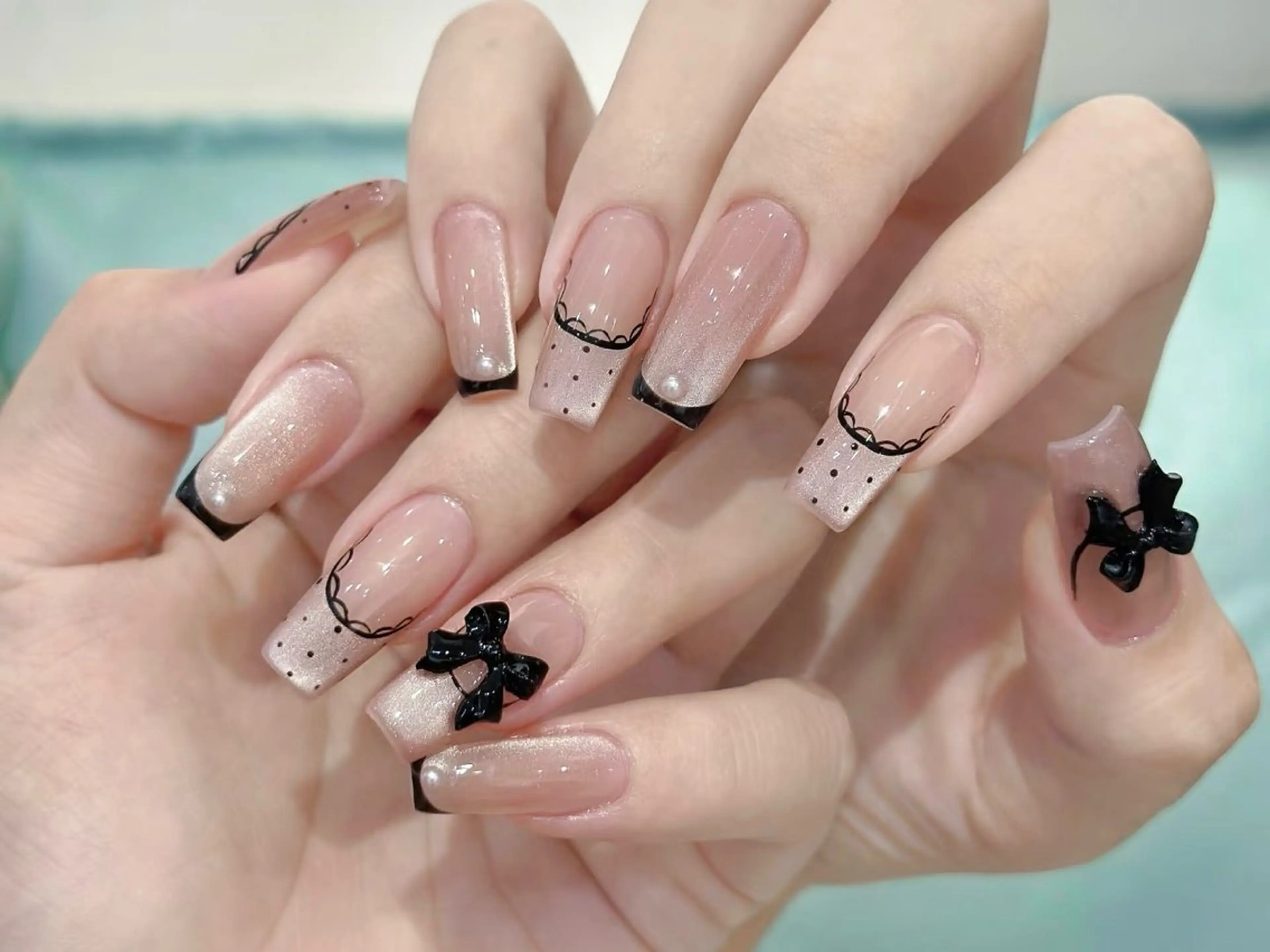ネイル 韓国ネイル マグネットネイル 持ち込み スカルプネイル ワンホンネイル ハンドネイル Speraネイル 大宮店🎀のネイルデザイン