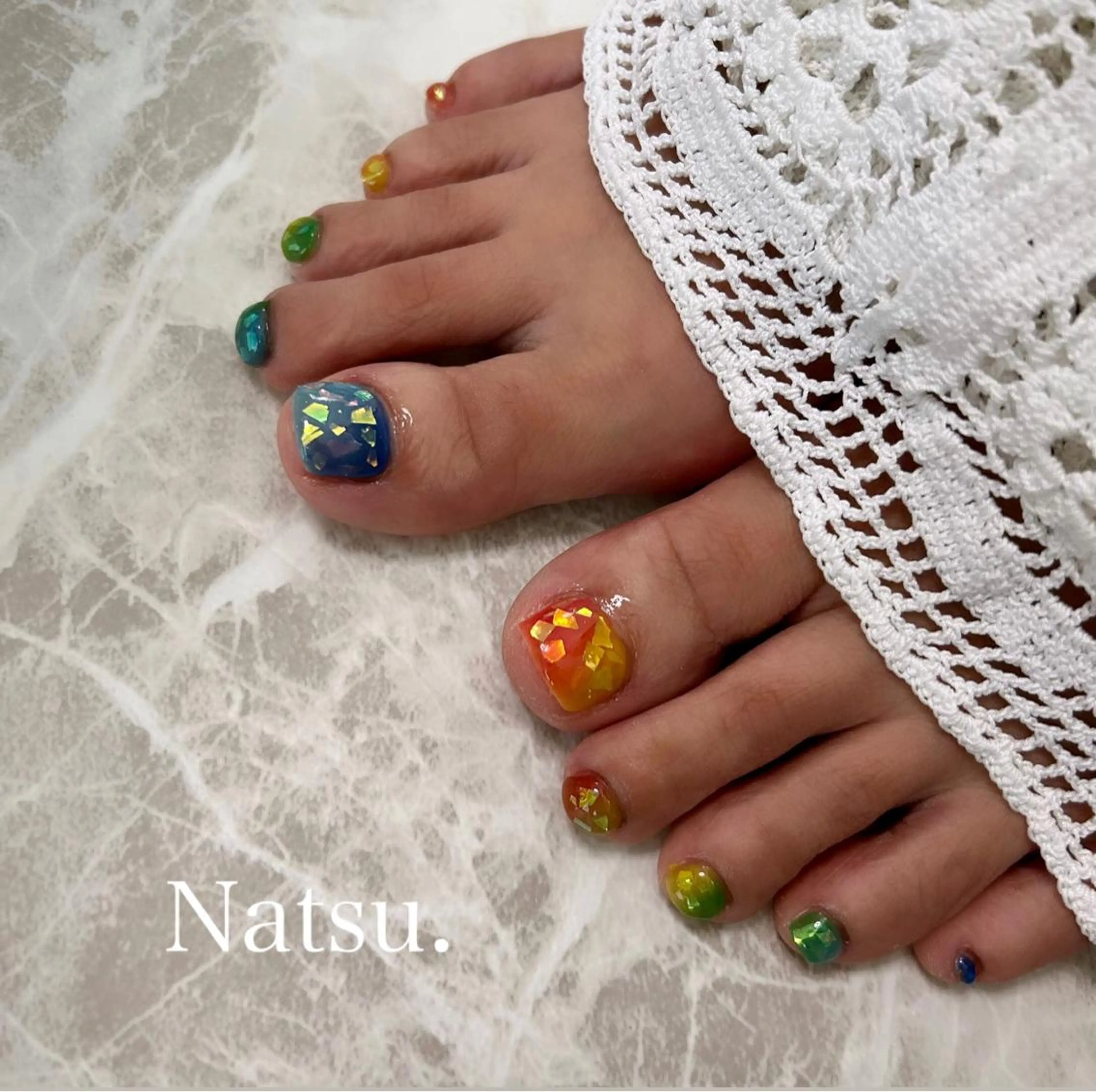 ネイル アートネイル フットネイル フットネイル Natsu nailのネイルデザイン