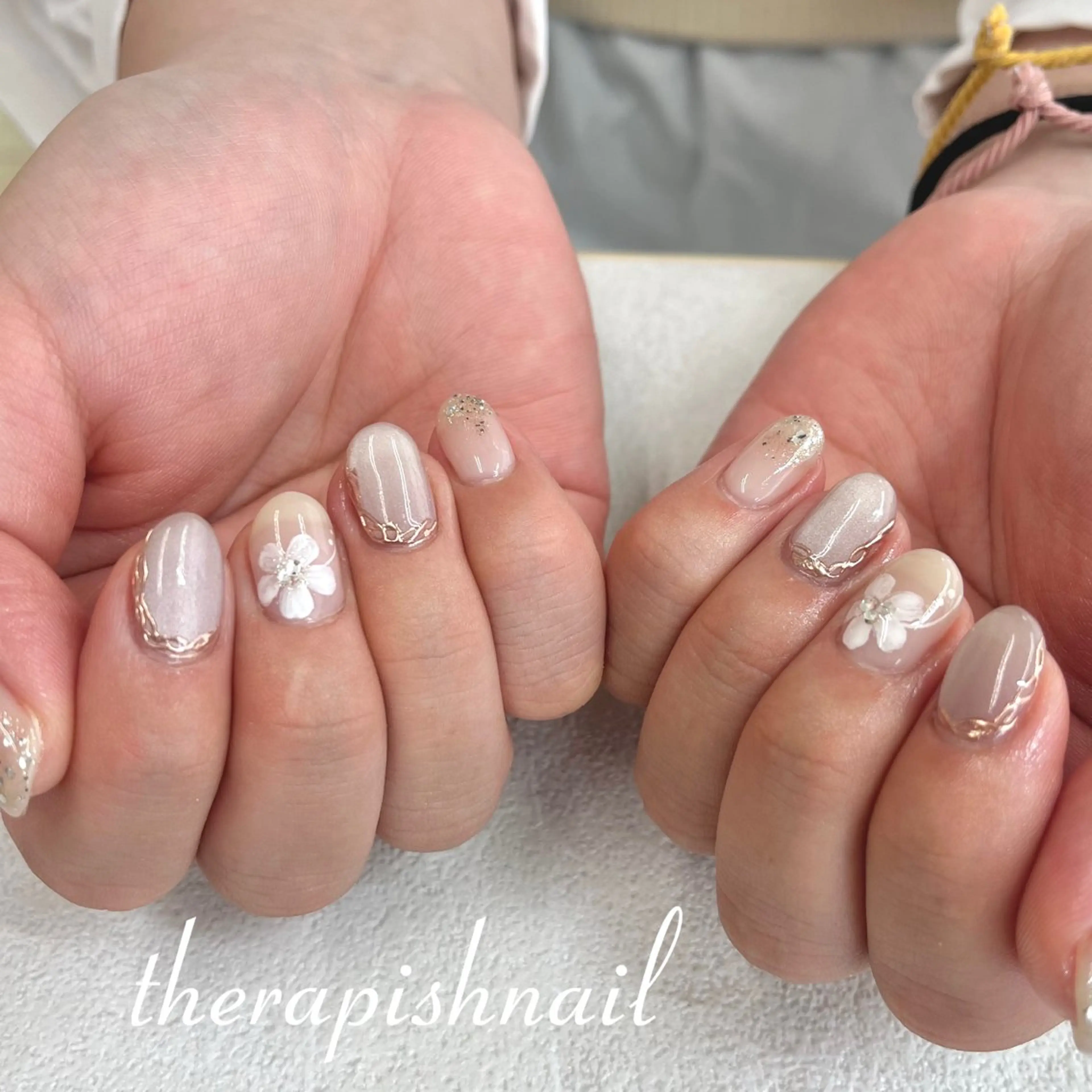 ネイル therapish 東三国徒歩1分 ゆなのネイルデザイン