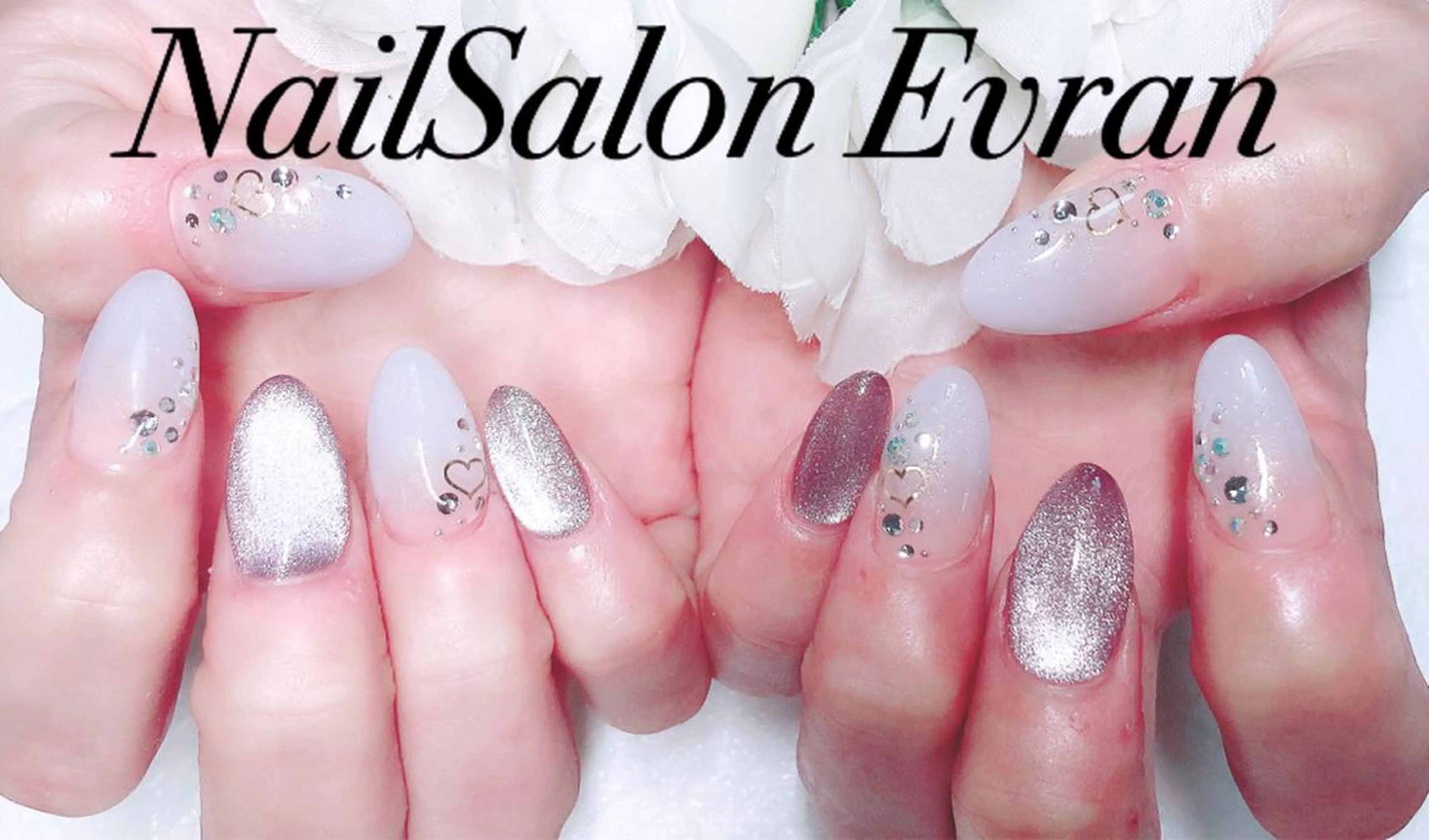ネイル ジェルネイル マグネットネイル Nail salon Evranのネイルデザイン