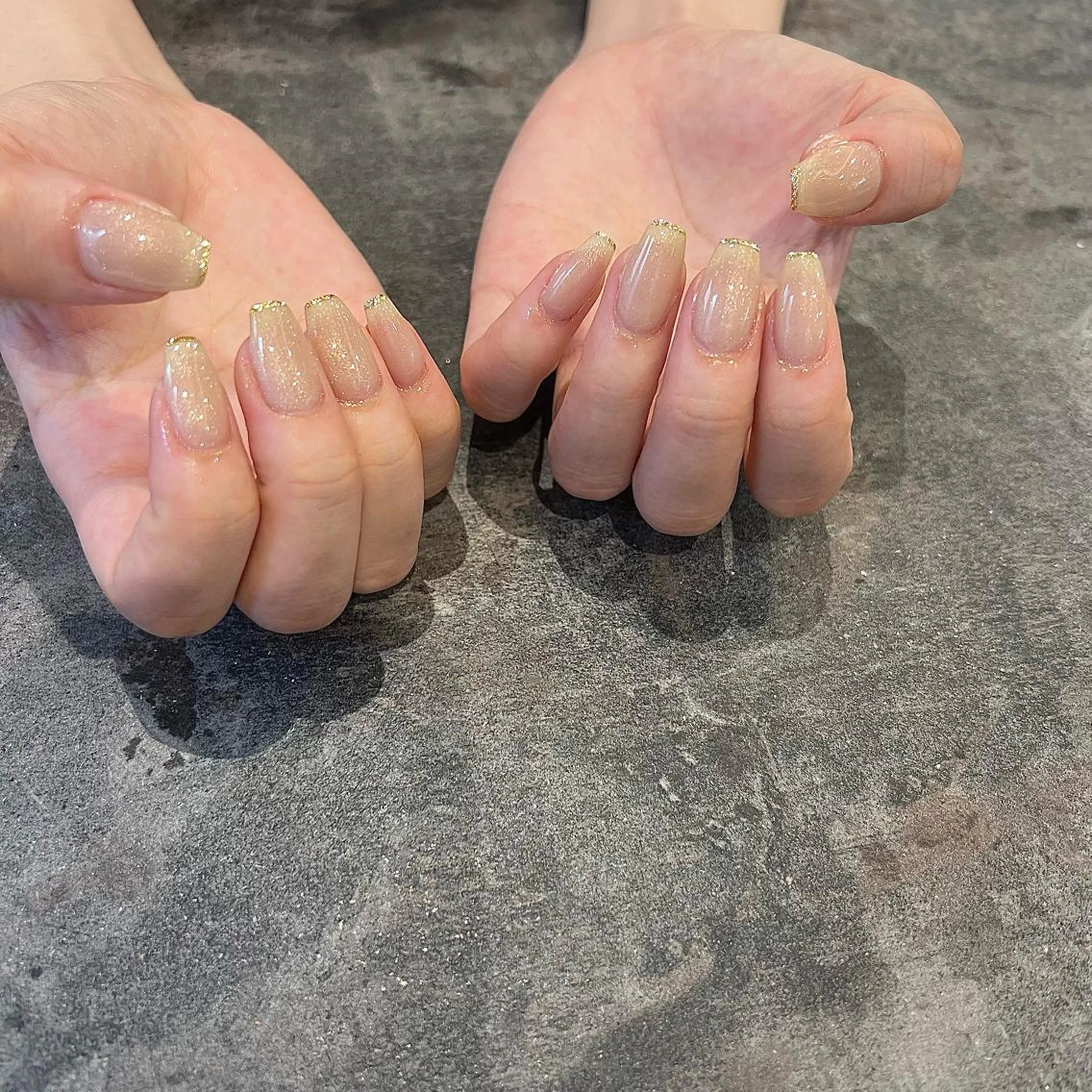 ネイル ラメ(グリッター) ハンドネイル 鶴田୨ৎmaison de NALIのネイルデザイン