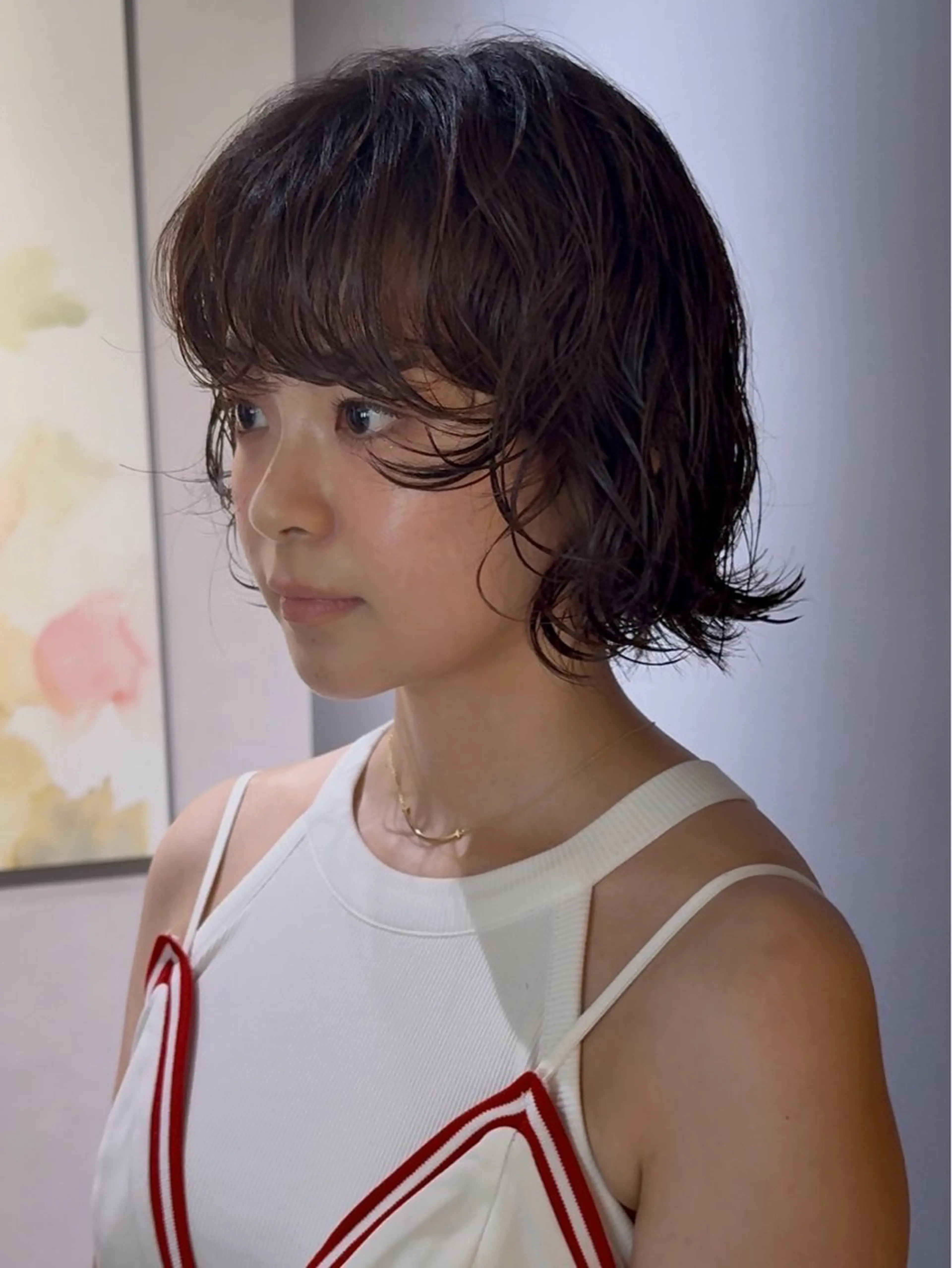 ミディアム メンズ 久部 菜々子のヘアスタイル