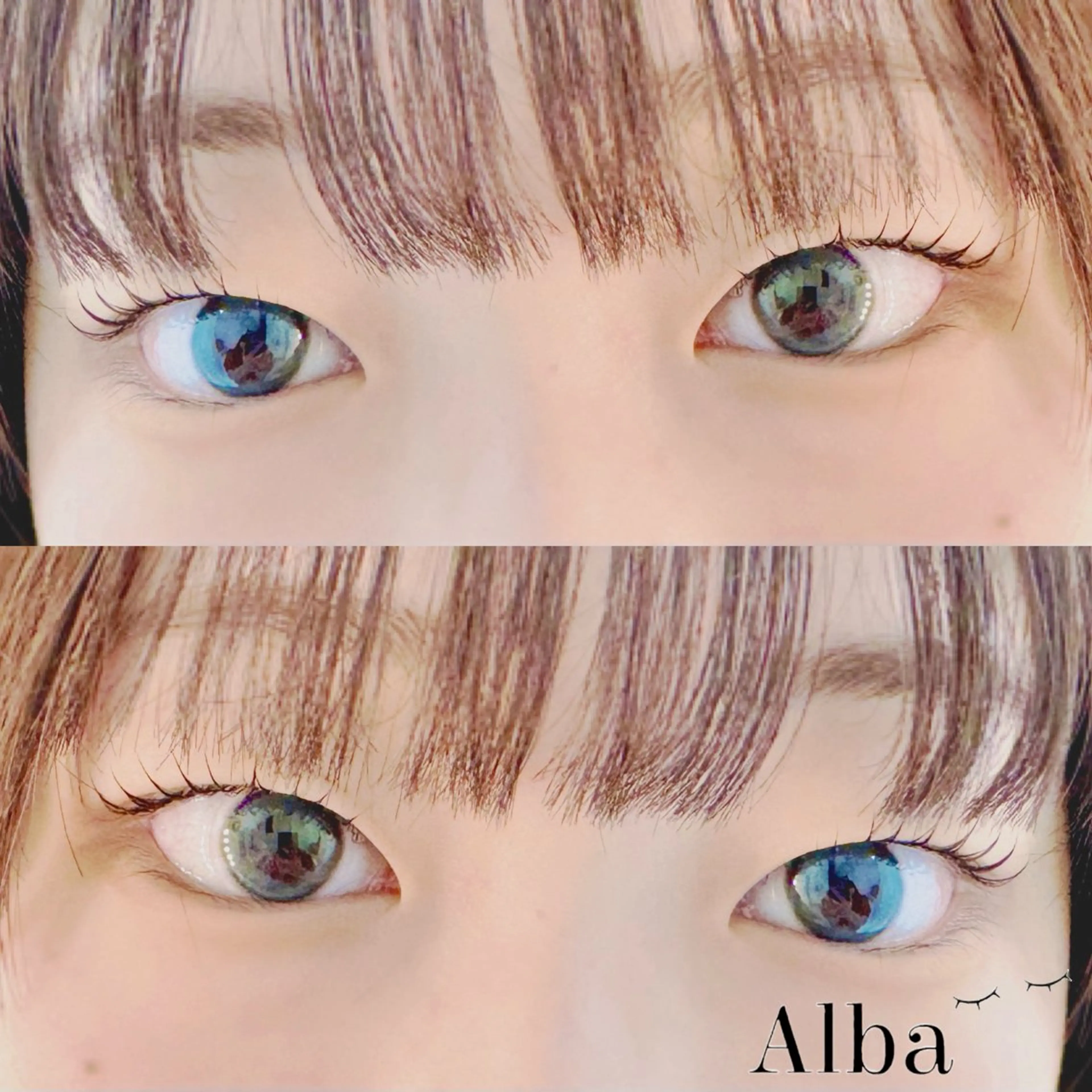 マツエク・マツパ 一重×まつ毛パーマ 🌸Alba🌸 勅使川原のマツエク・マツパデザイン