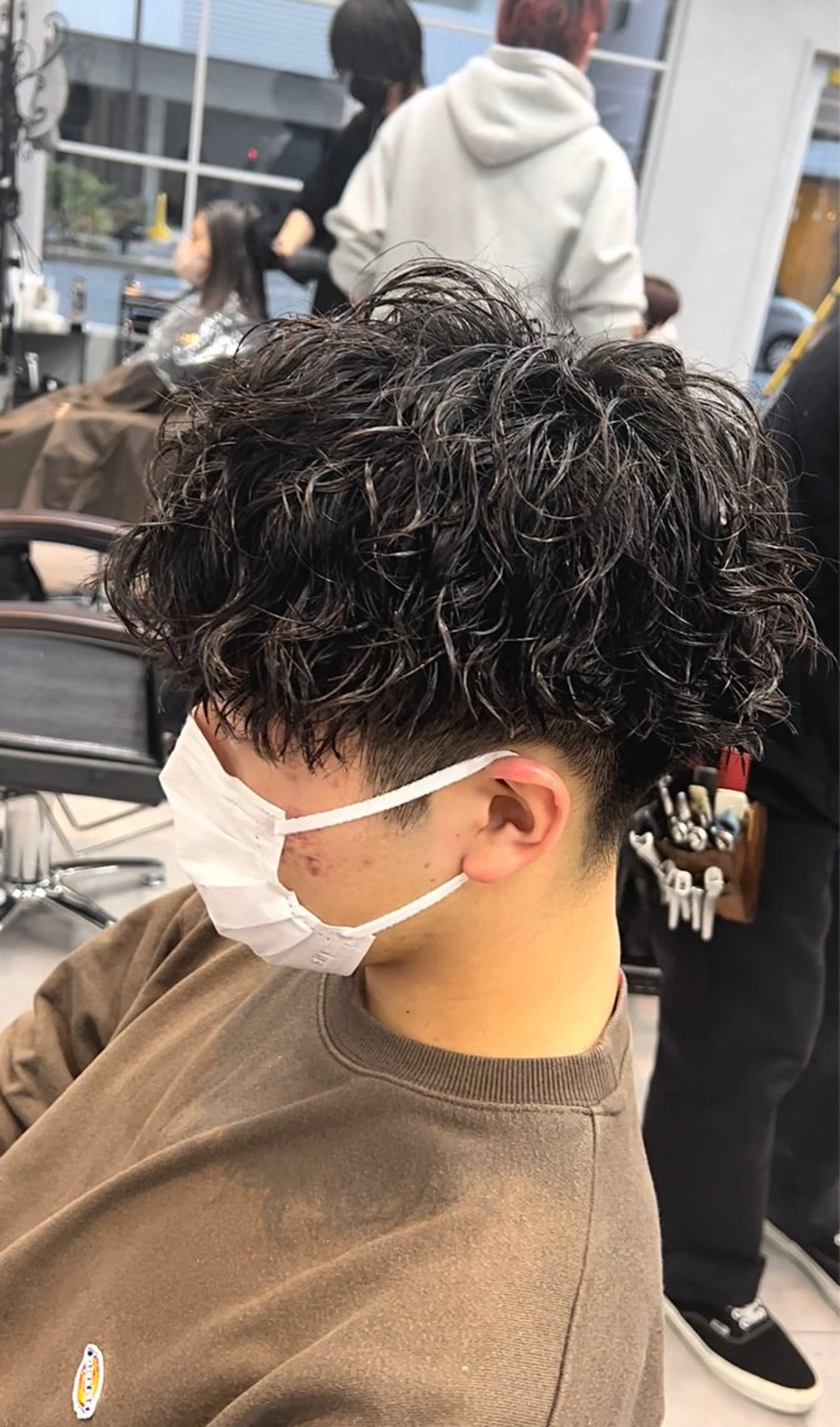 ショート パーマ メンズ カット パーマ 🦩パーマン🦩佐藤 航太のヘアスタイル