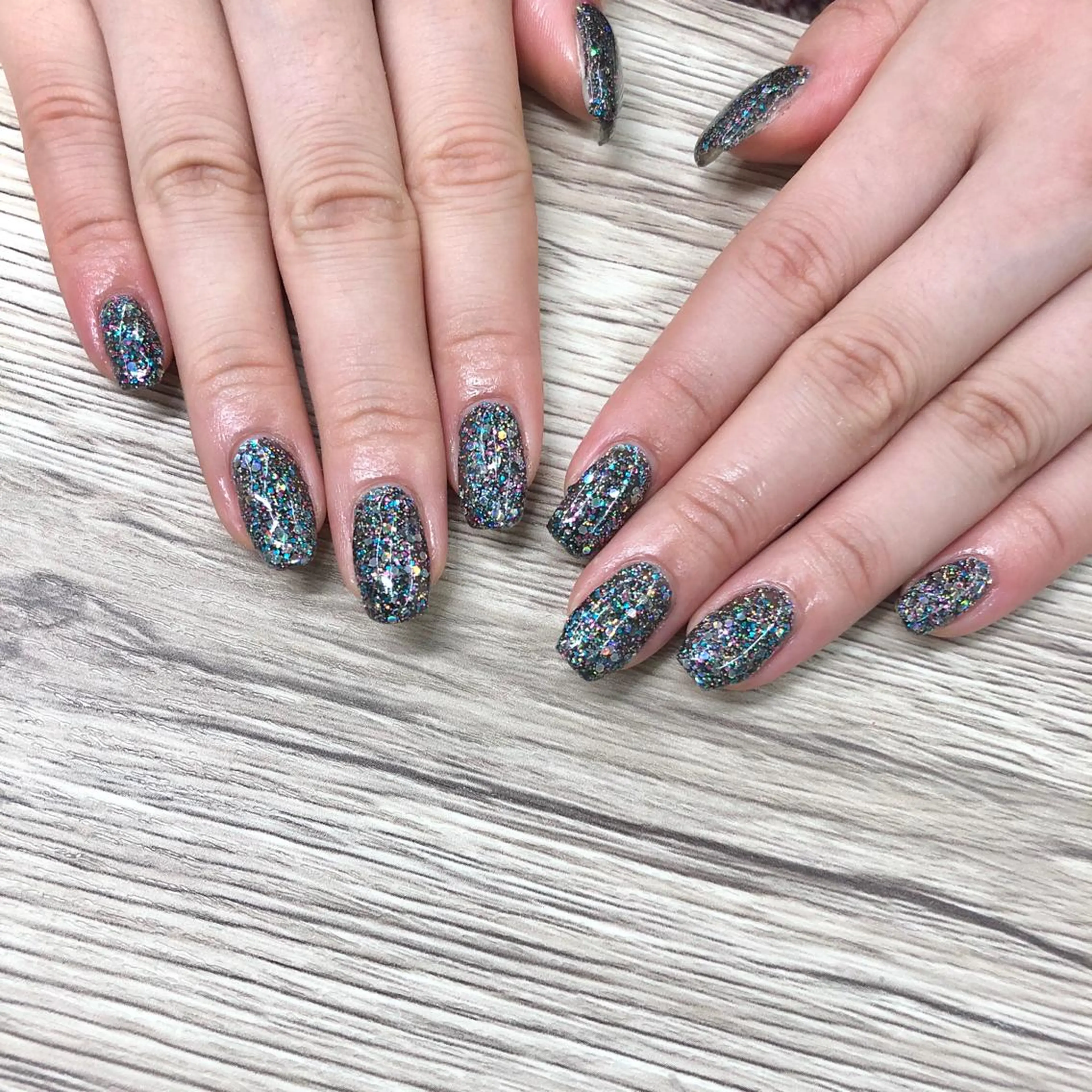 ネイル ラメ(グリッター) 🎀AYAKO 🎀中韓ネイルのネイルデザイン