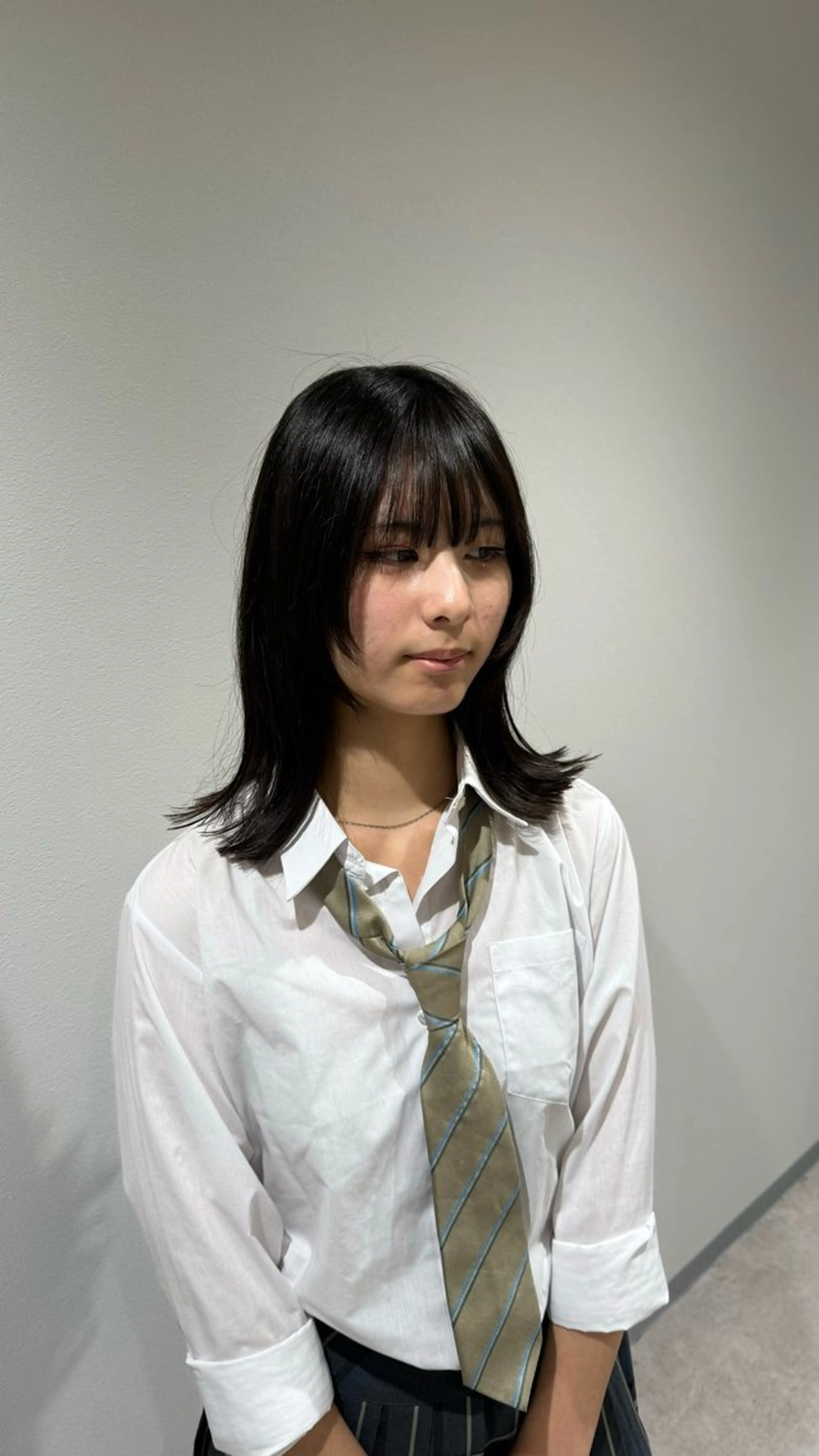 セミロング カット ボブ/パーマ/レイ ヤー/新宿/KOKIのヘアスタイル