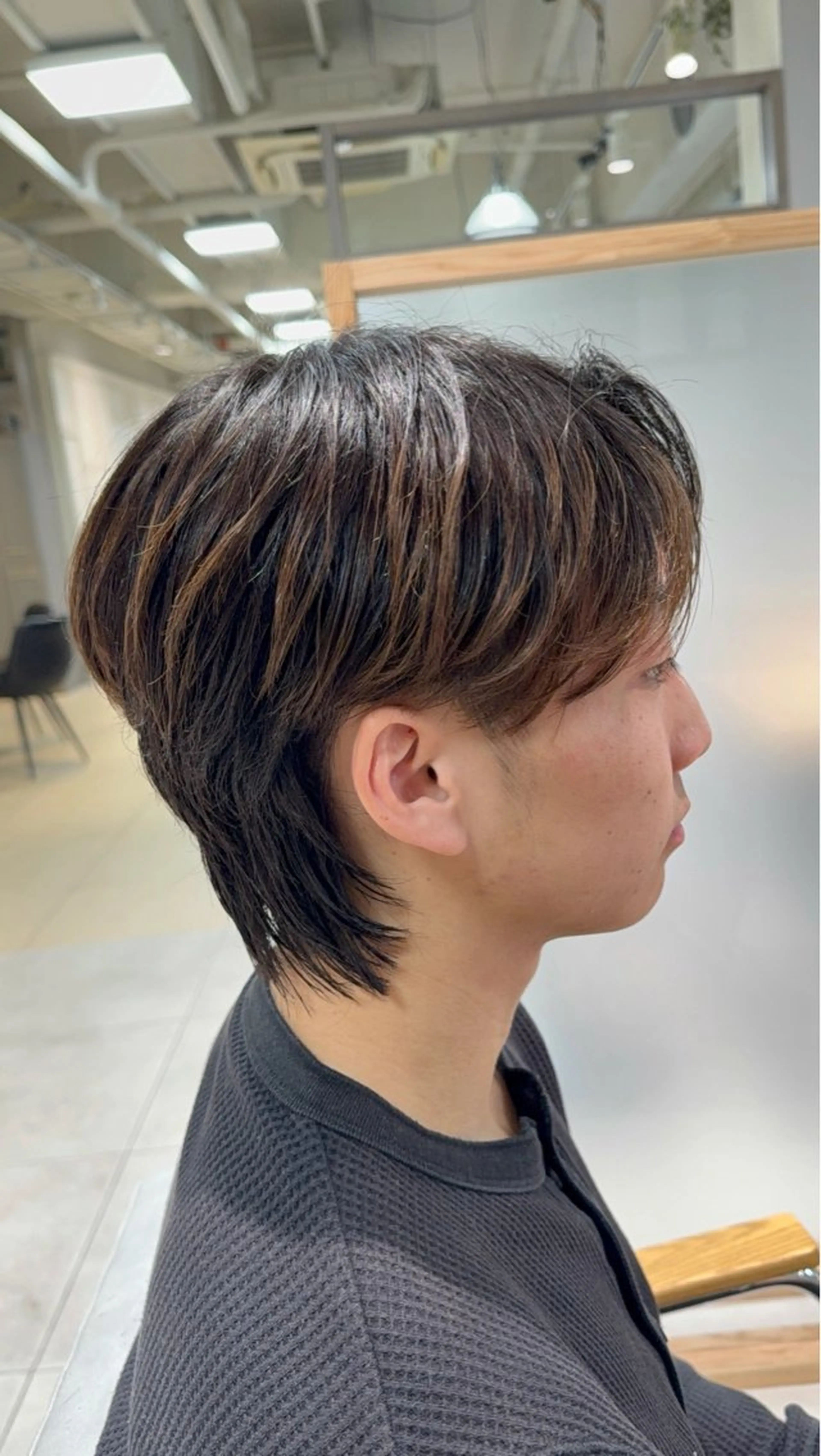 メンズ センターパート メンズ韓国風 メンズウルフカット ウルフカット NEXTzer0 メンズカット/パーマのヘアスタイル