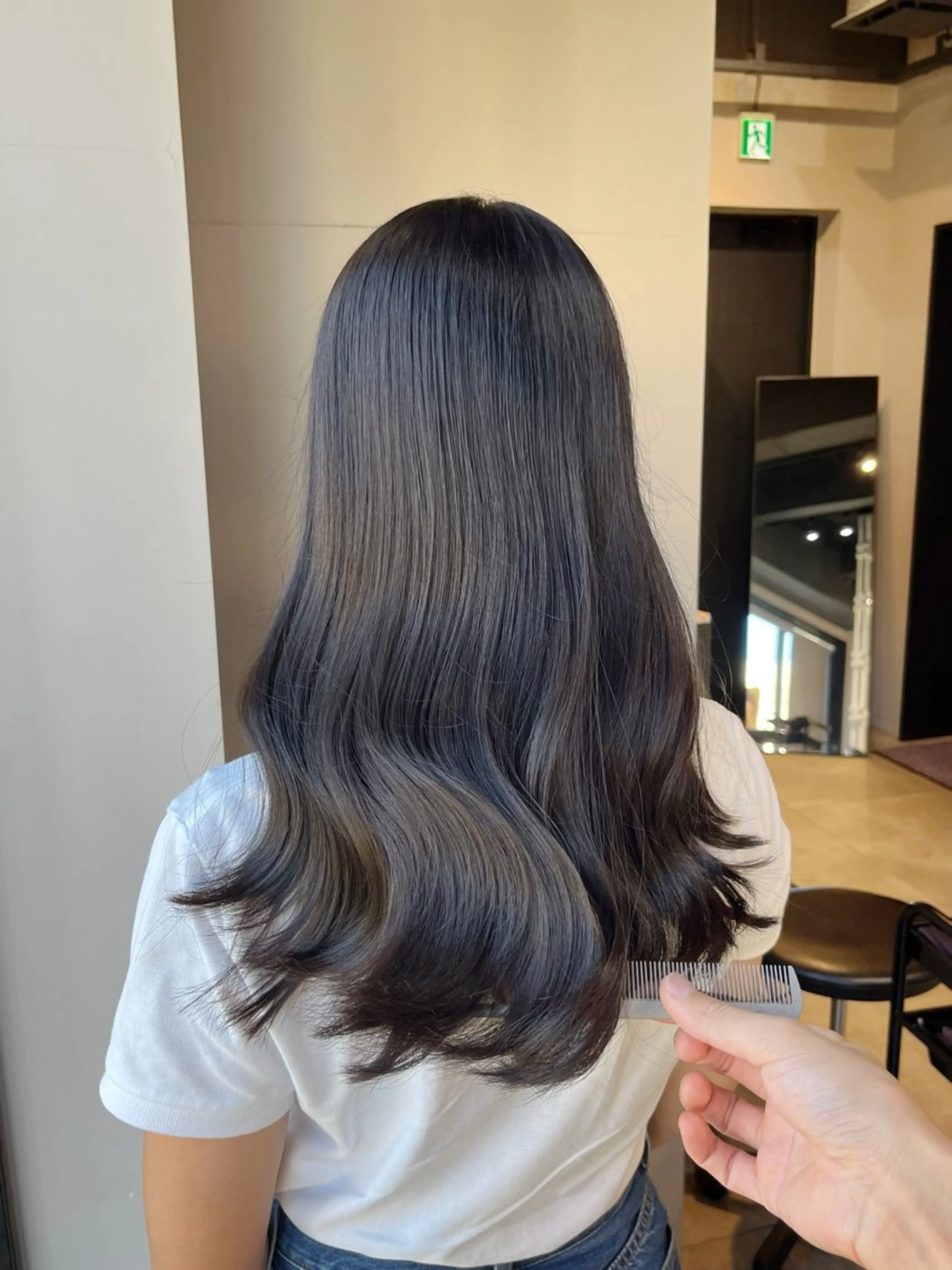 ロング カラー うる艶カラー/恵比寿 ベージュ/丸山陽平のヘアスタイル