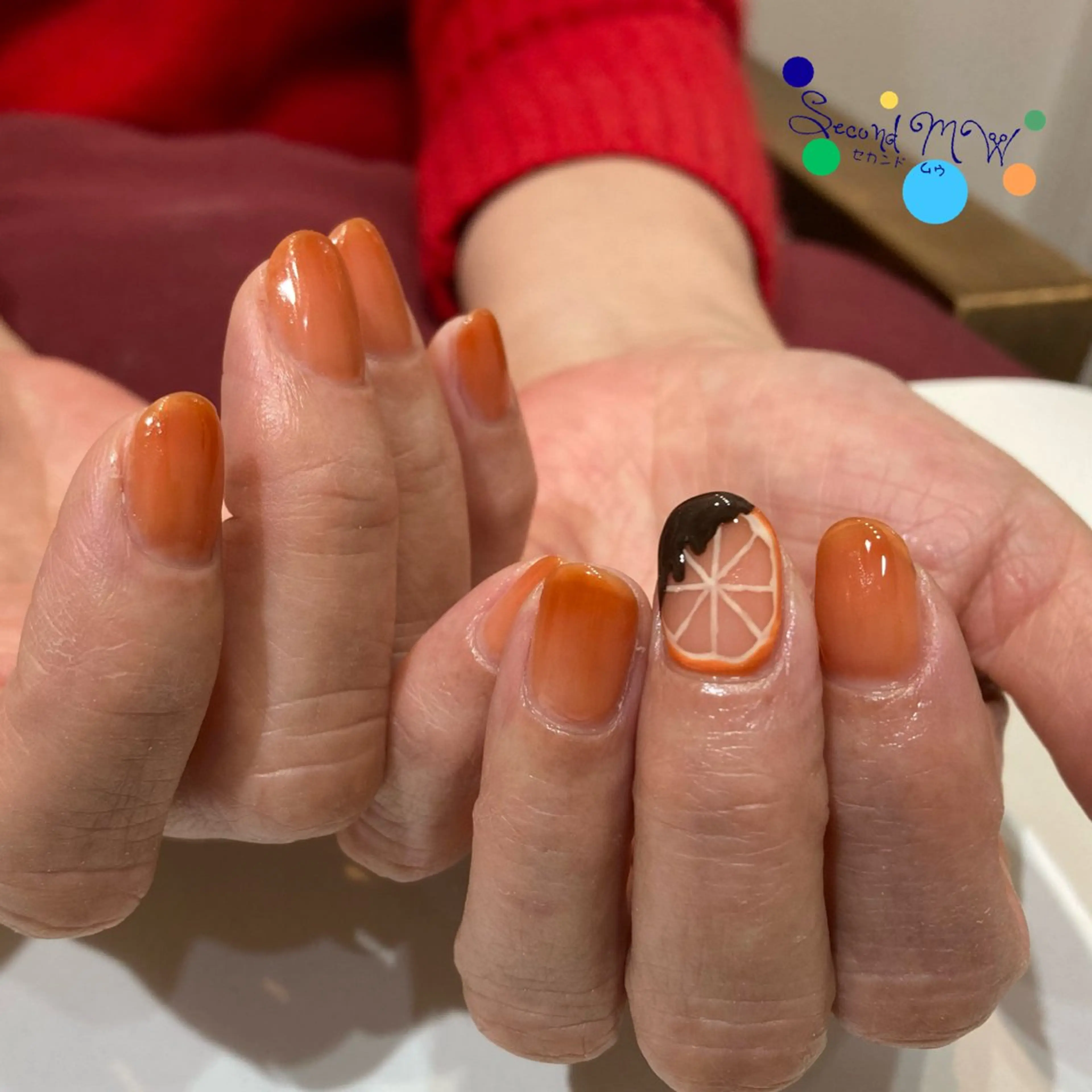 ネイル バレンタイン ハンドネイル フットネイル SecondMW _nail 　川連のネイルデザイン