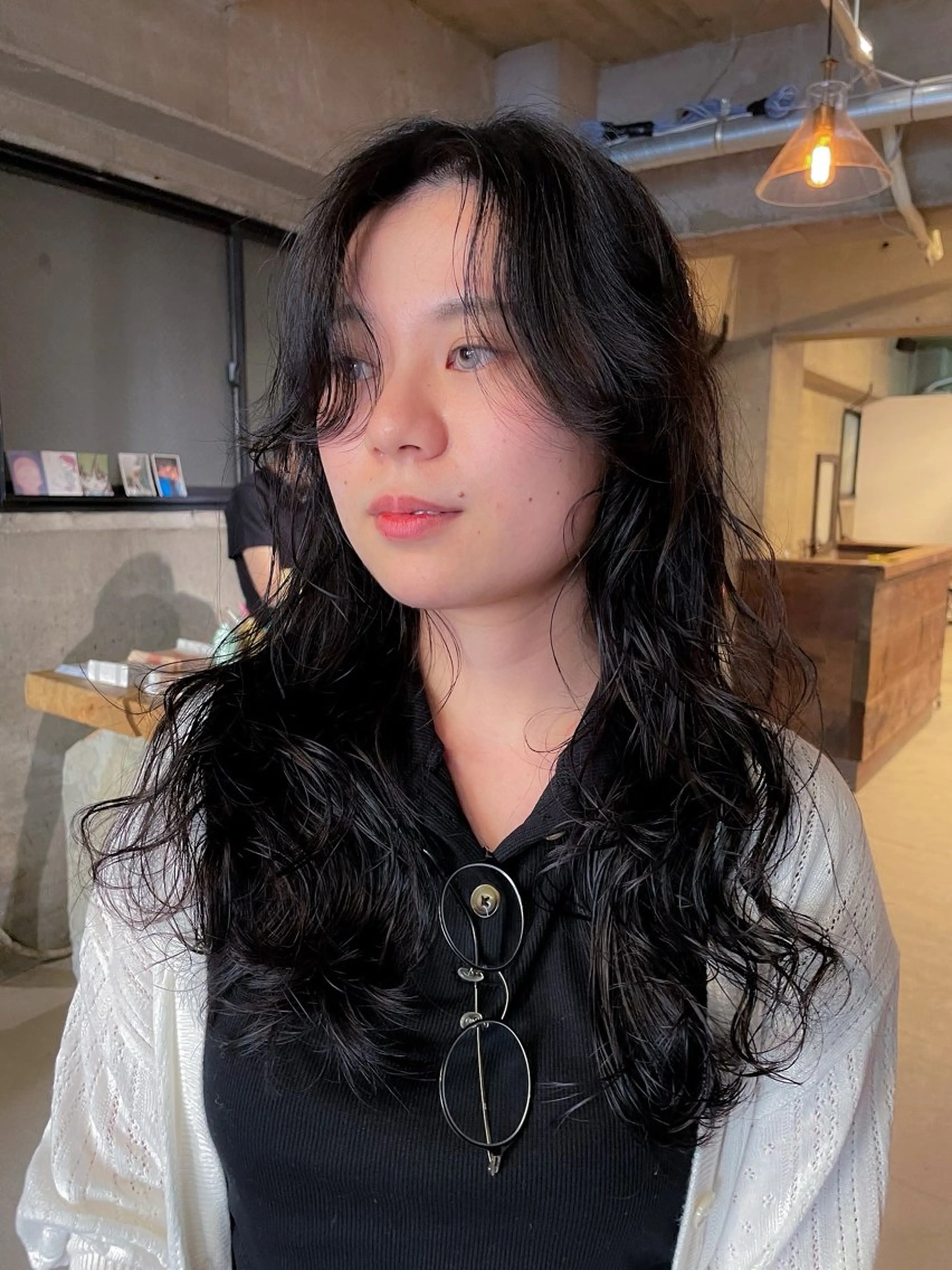 ロング パーマ パーマ/レイヤー 岩山丈一郎のヘアスタイル