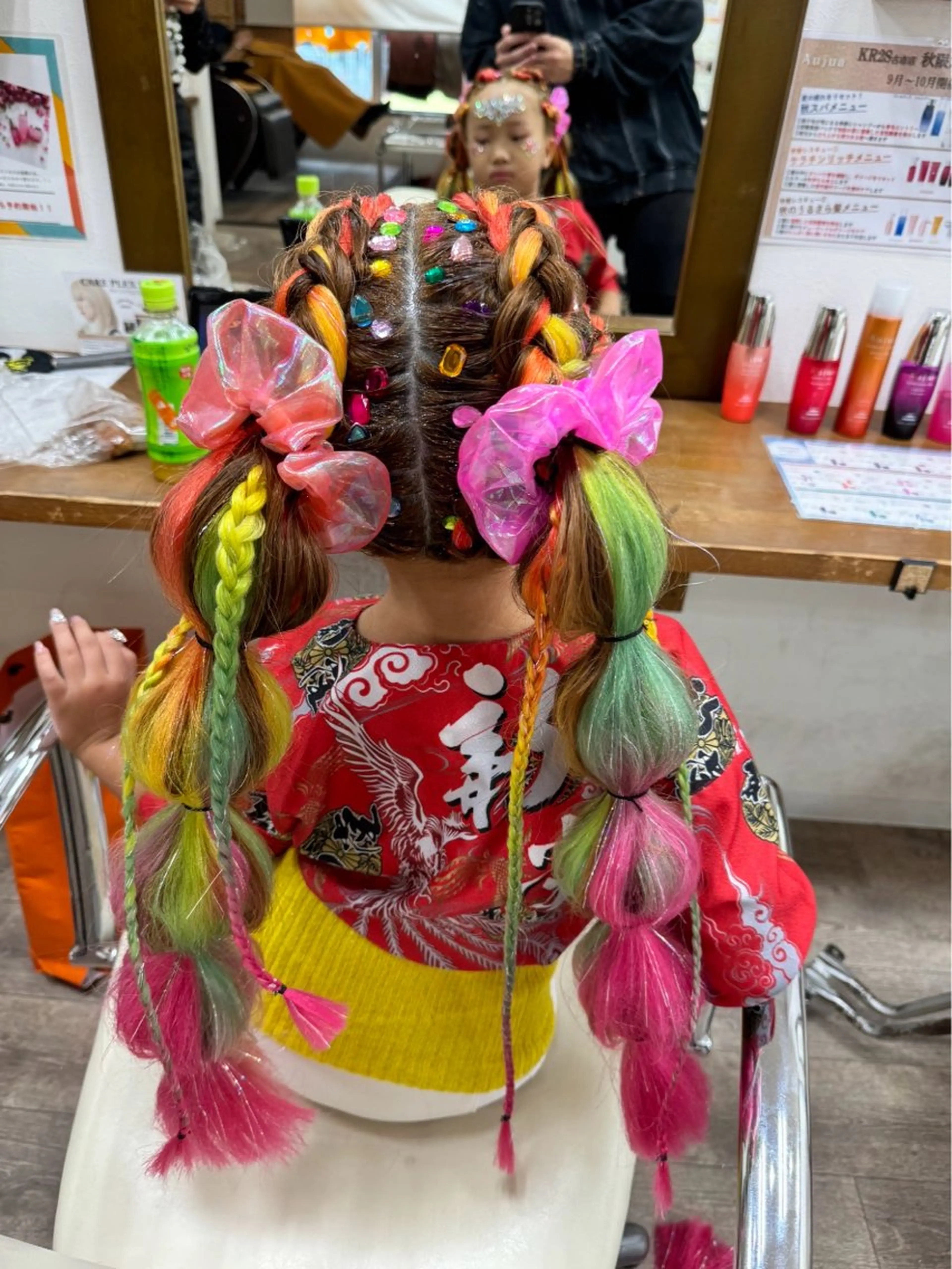 ヘアセット 艶カラー🫧/シール エクステRYOKAのヘアスタイル