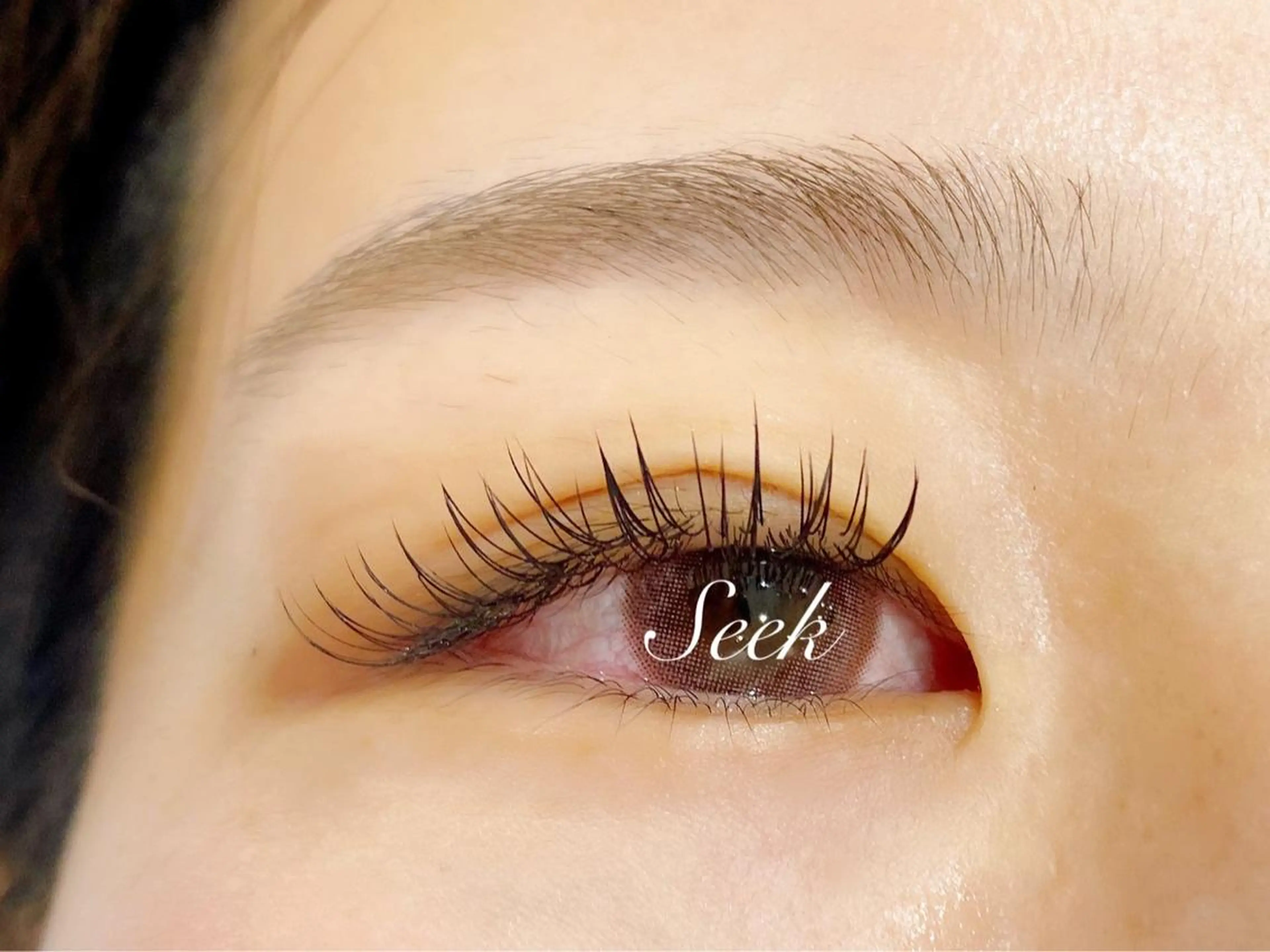 マツエク・マツパ Cカール フラットラッシュ マツエク Seek lash&browのエステ・リラクイメージ