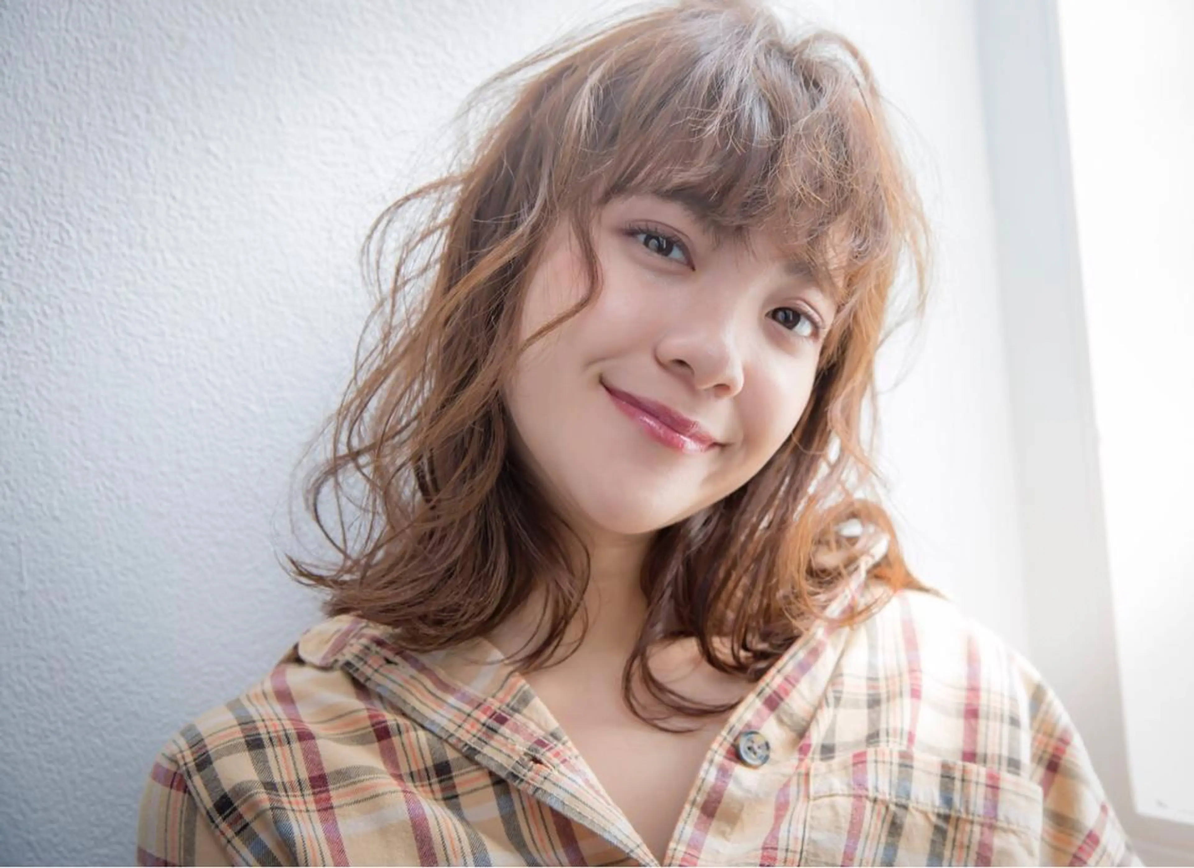 ミディアム カラー ○HITOMI ○のヘアスタイル