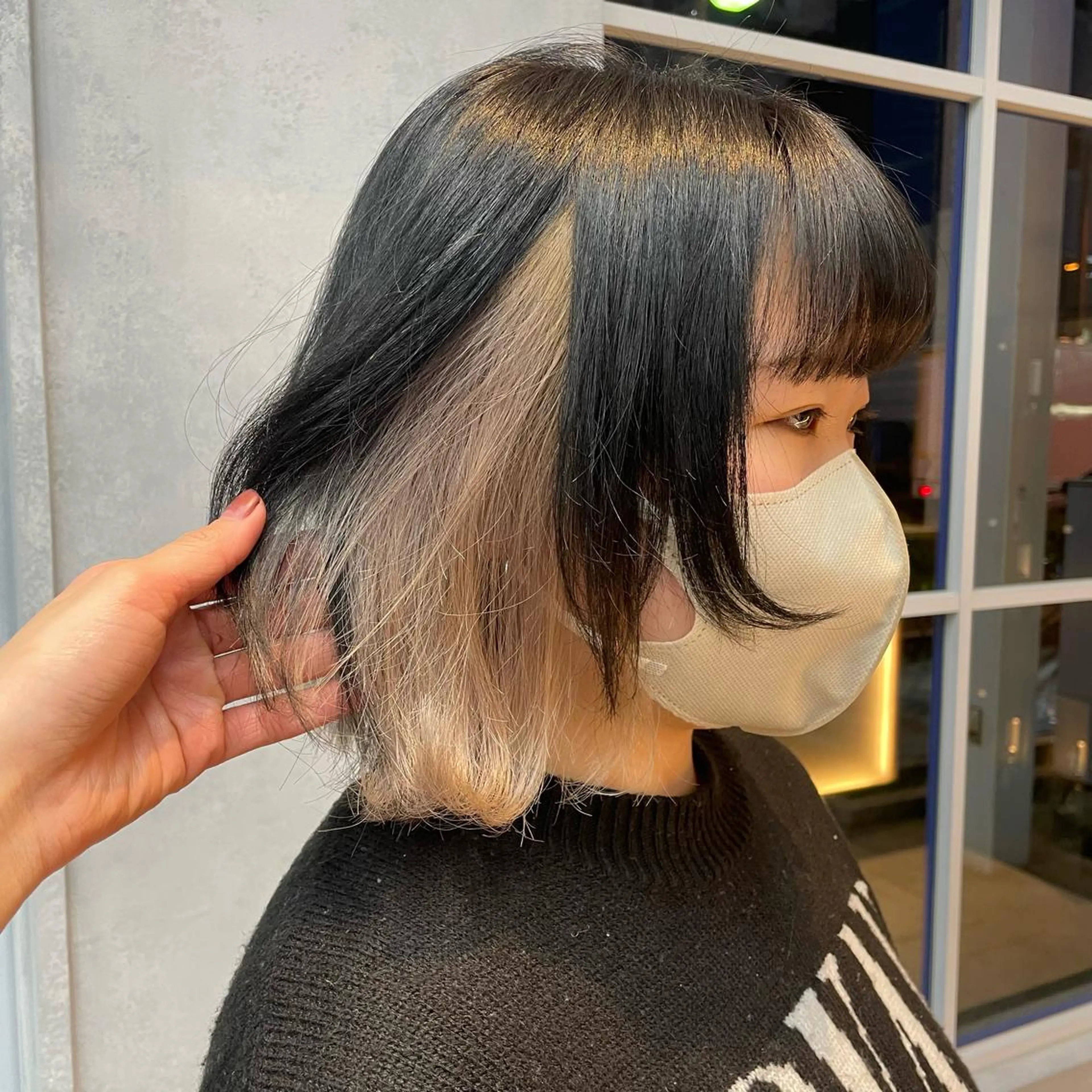 ミディアム カット ヘアカラー 🫧艶髪/ブリーチ 🐳honami🫧のヘアスタイル