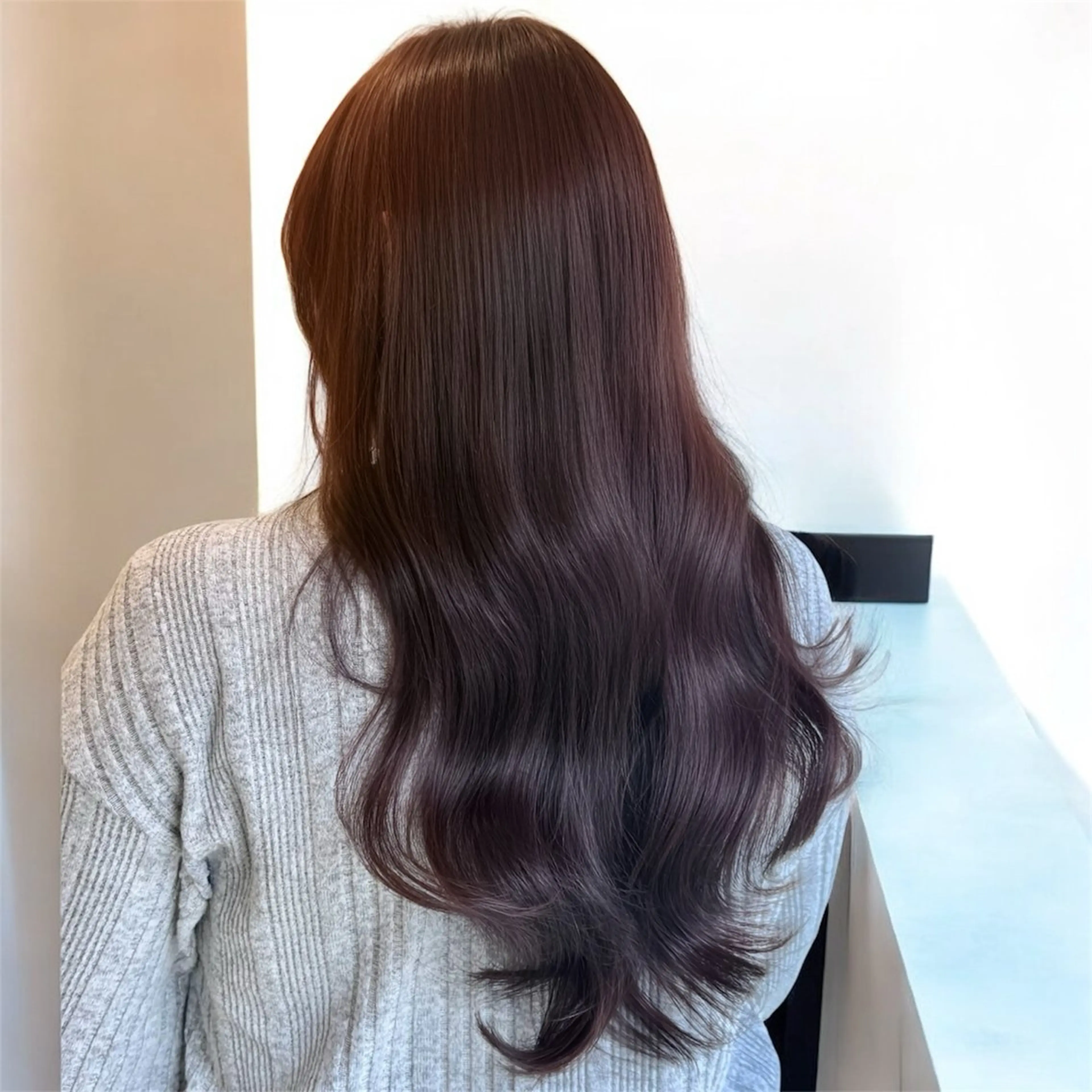 ロング カラー ヘアアレンジ 韓国ヘア/レイヤー 顔周りカット/ユキナのヘアスタイル