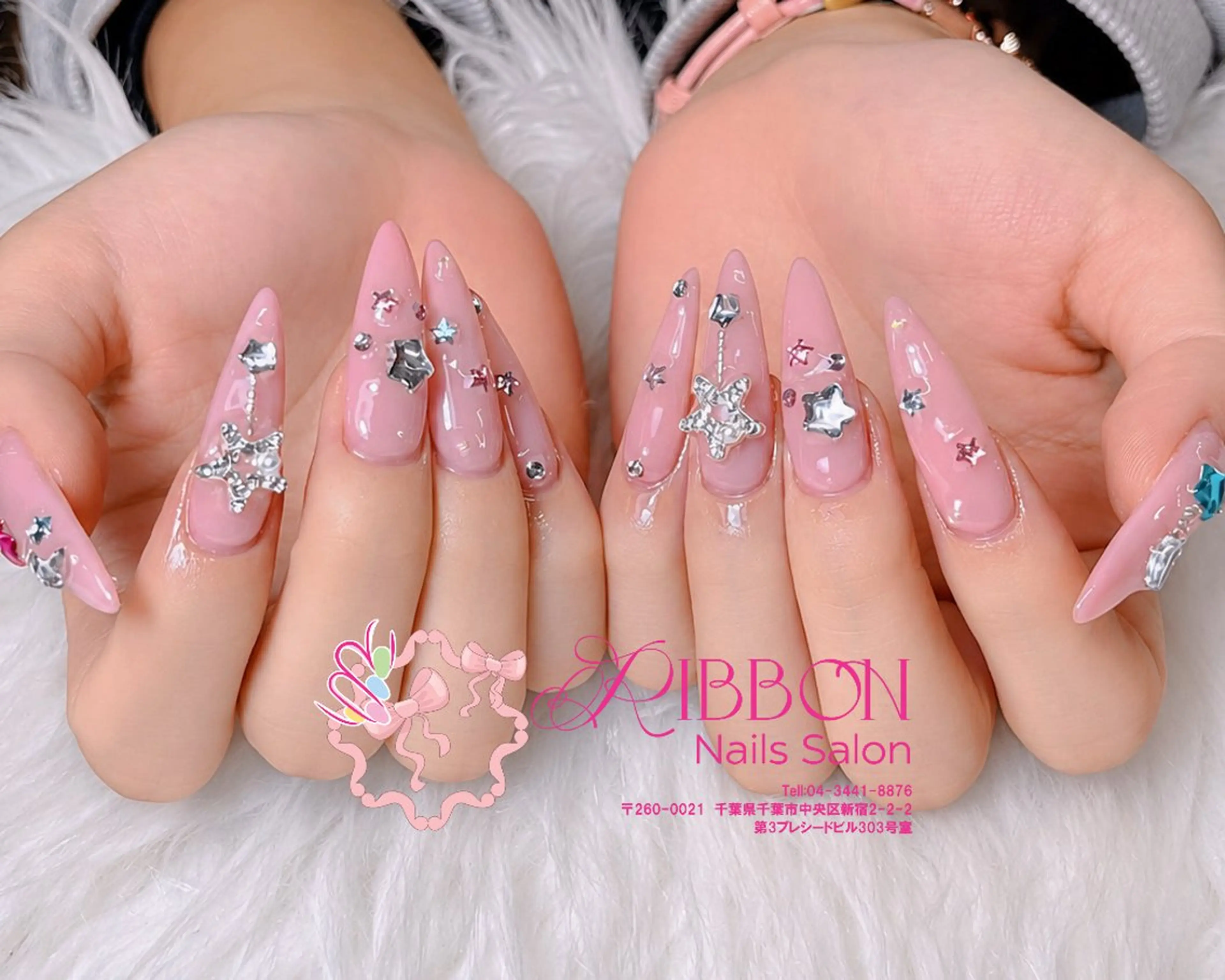 ネイル アートネイル フレンチネイル ジェルネイル マグネットネイル 持ち込み ハンドネイル Ribbonnail salonのネイルデザイン