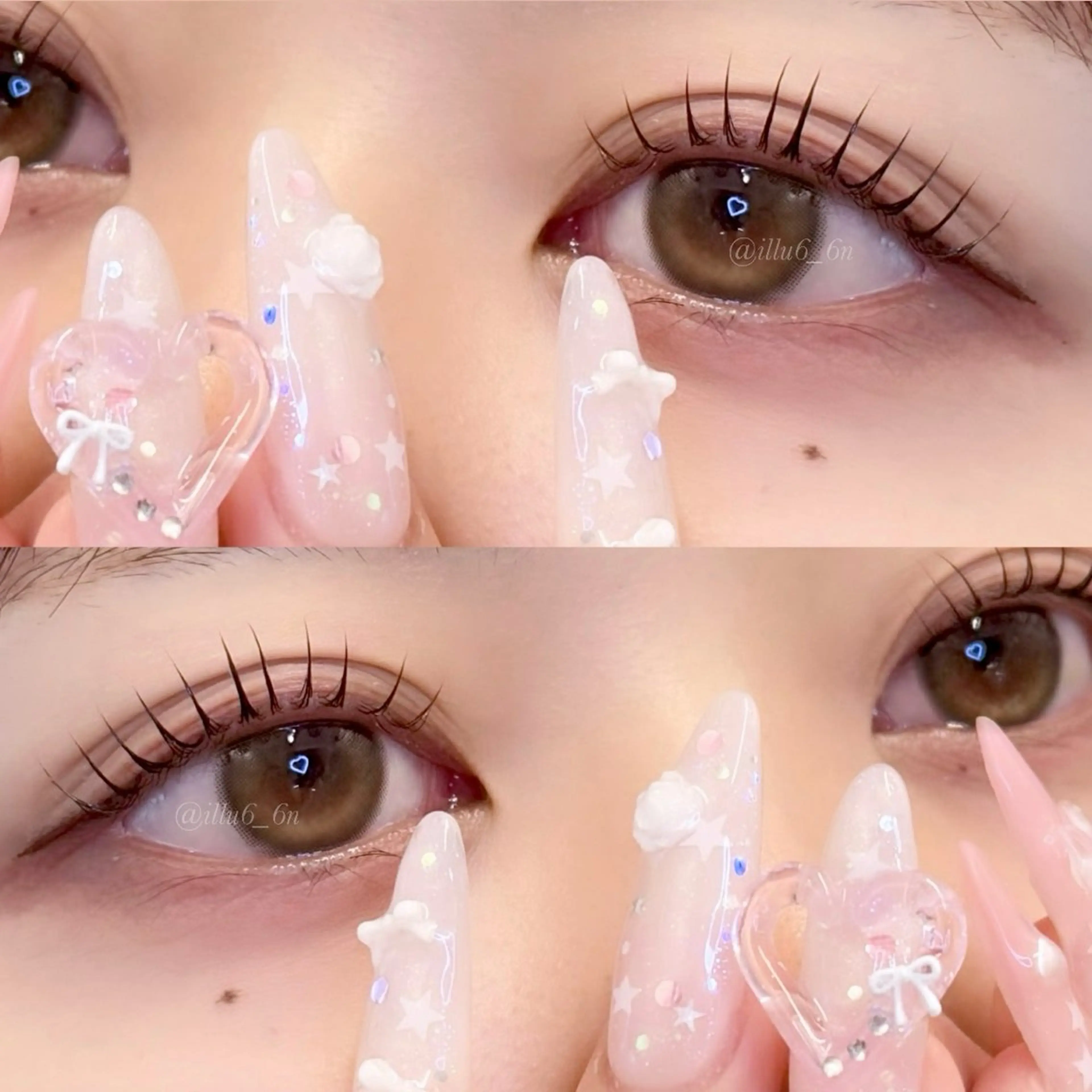 マツエク・マツパ ハンドネイル emiri🍒 @illu6_6nのマツエク・マツパデザイン