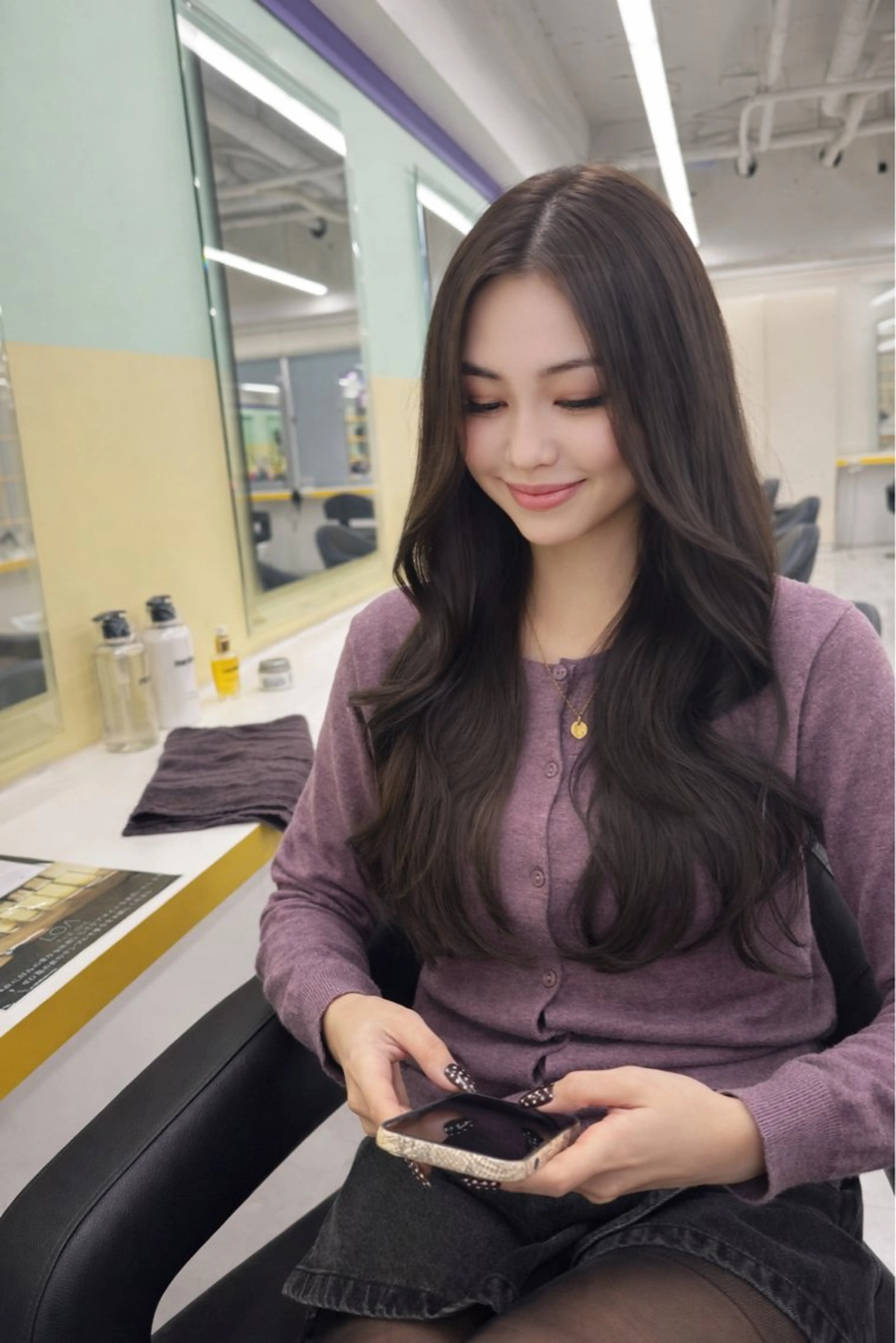 ロング カラー カット ヘアカラー トリートメント 【透明感×レイヤー】 🍃RIKU🍃のヘアスタイル