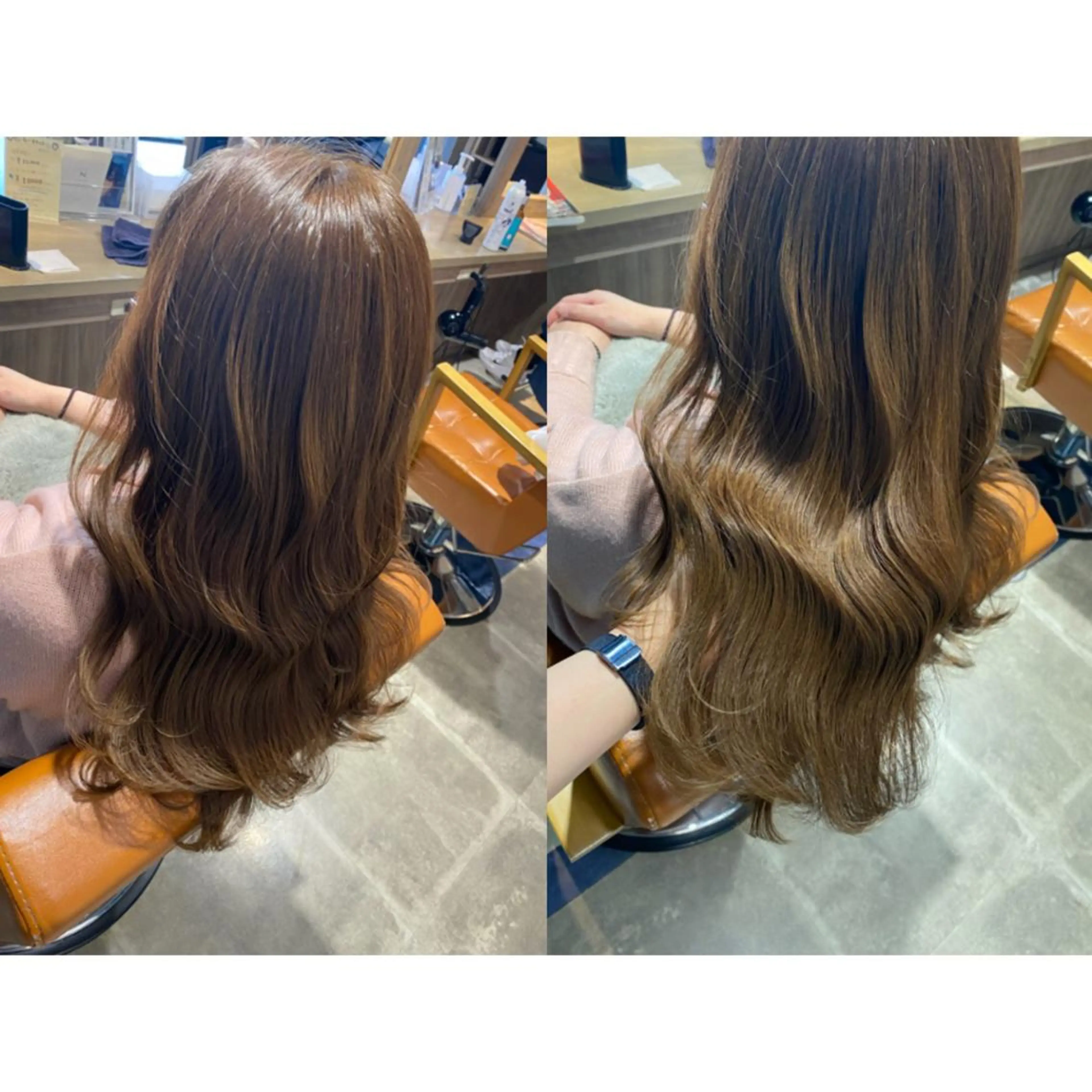 カラー ベージュカラー ブリーチ ブリーチなしカラー カット ヘアカラー トリートメント 🐻結んで可愛い hair EMI🐻のヘアスタイル