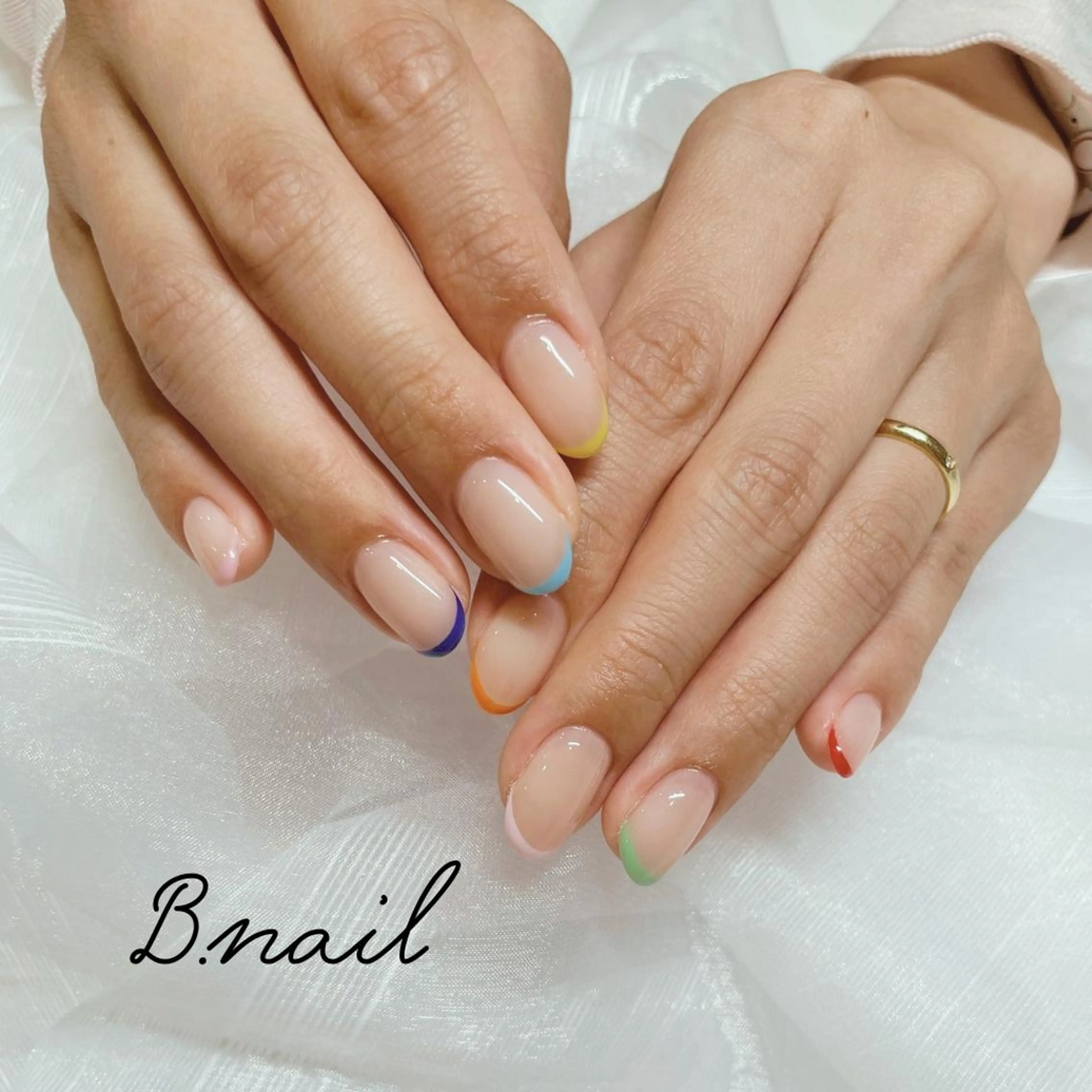 ネイル フレンチネイル ニュアンスネイル パステルネイル 春ネイル ハンドネイル B.nail | mitoのエステ・リラクイメージ