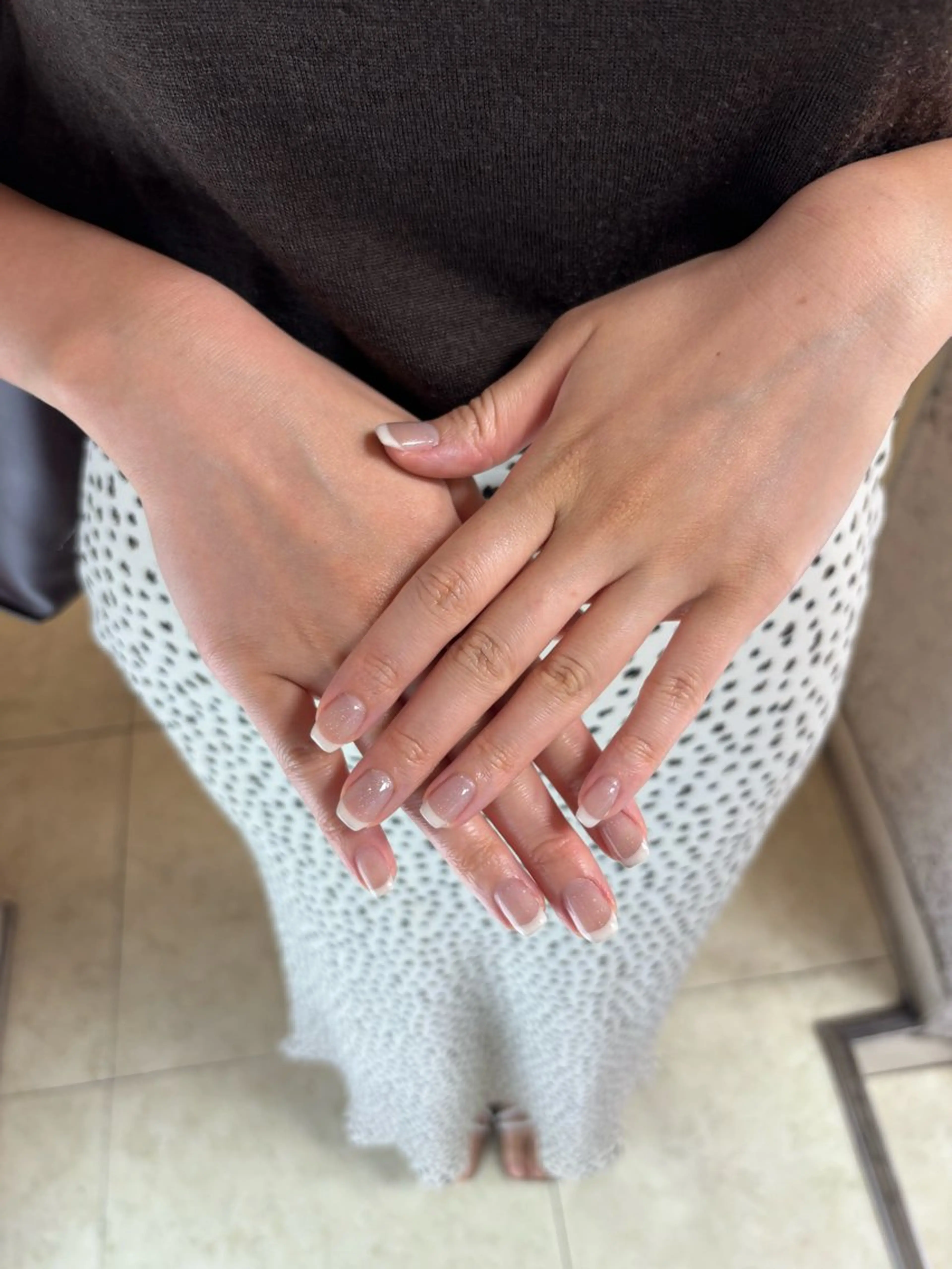 【オフなし】ハンド♡王道フレンチネイル🫧浦和✩パラジェル変更可能🫧の写真