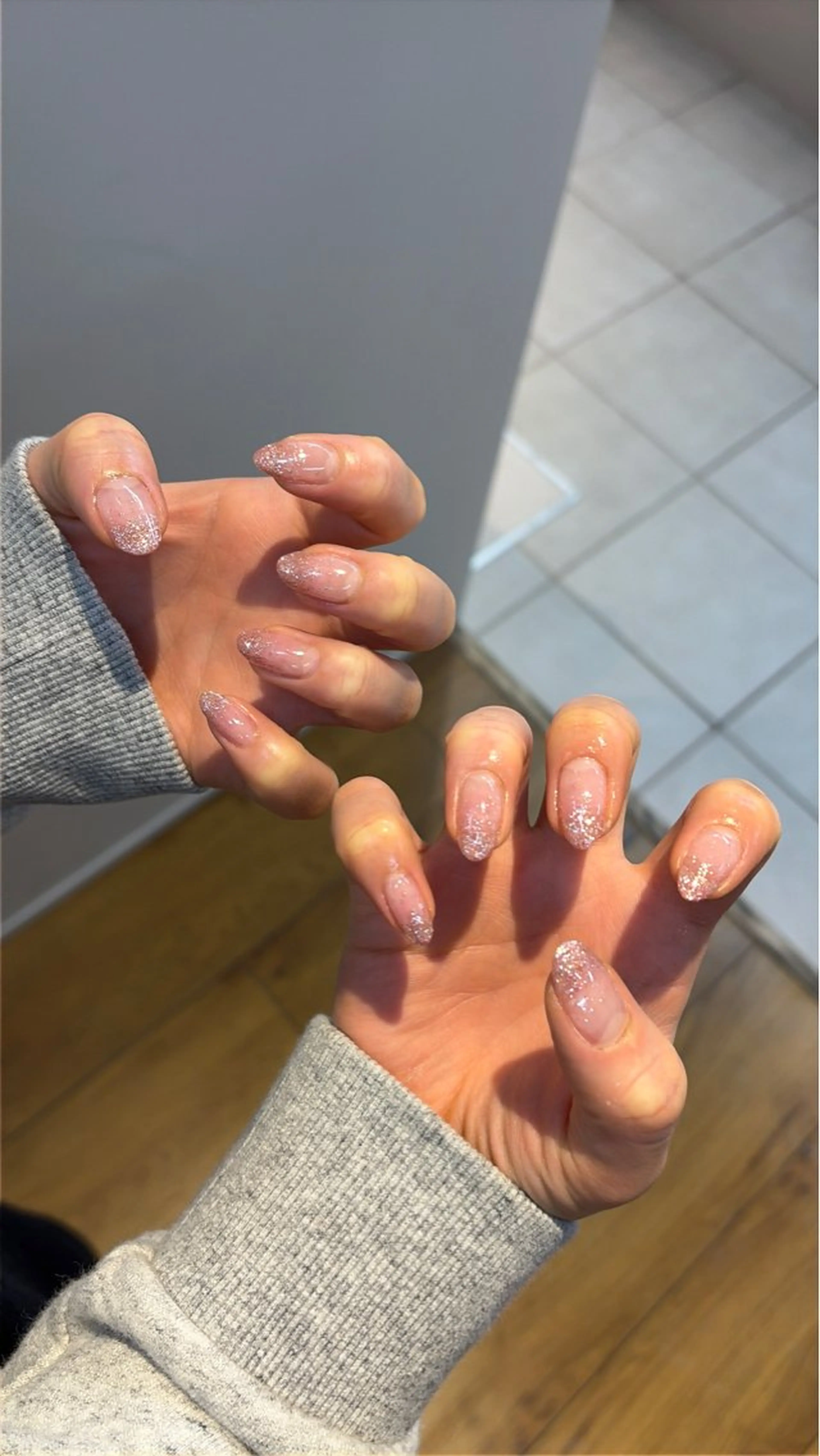 ネイル ラメ(グリッター) ラメグラデーション MANAMI TRIOS💅🏻のネイルデザイン