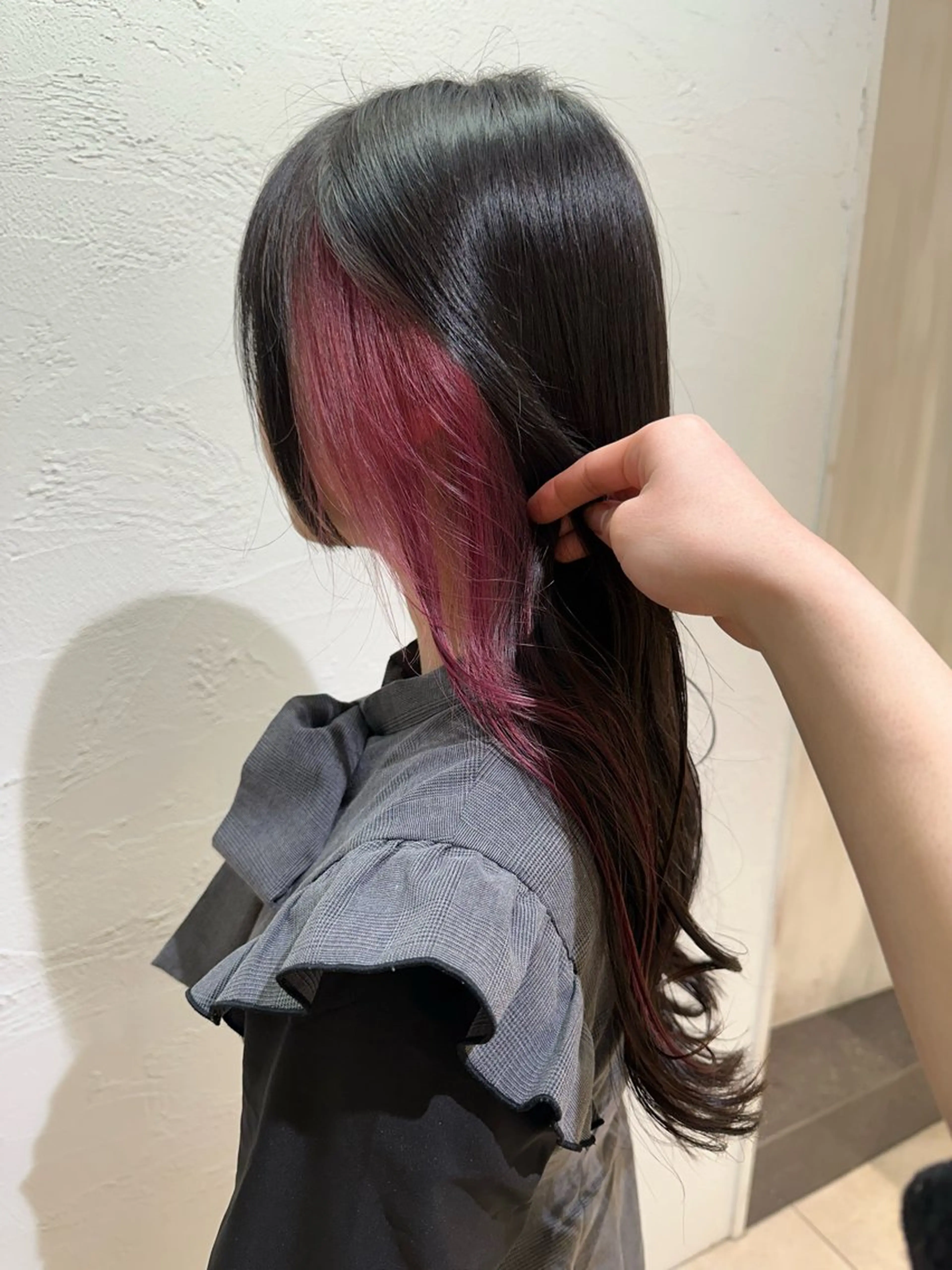 ロング ヘアカラー トリートメント ブリーチカラーボブ sayo🧸🤎のヘアスタイル