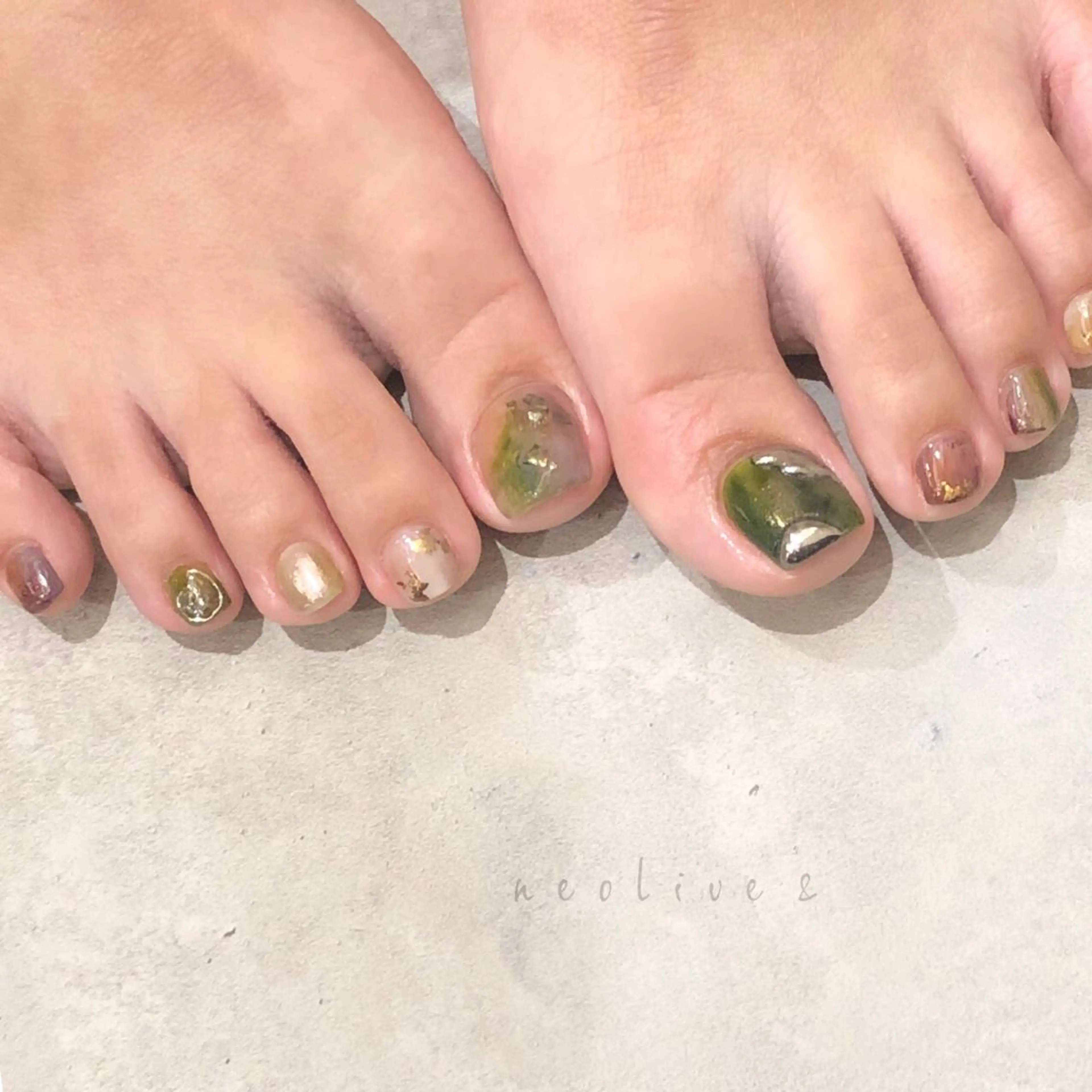 ネイル フットネイル Yuriko Omi パラジェル/渋谷のネイルデザイン